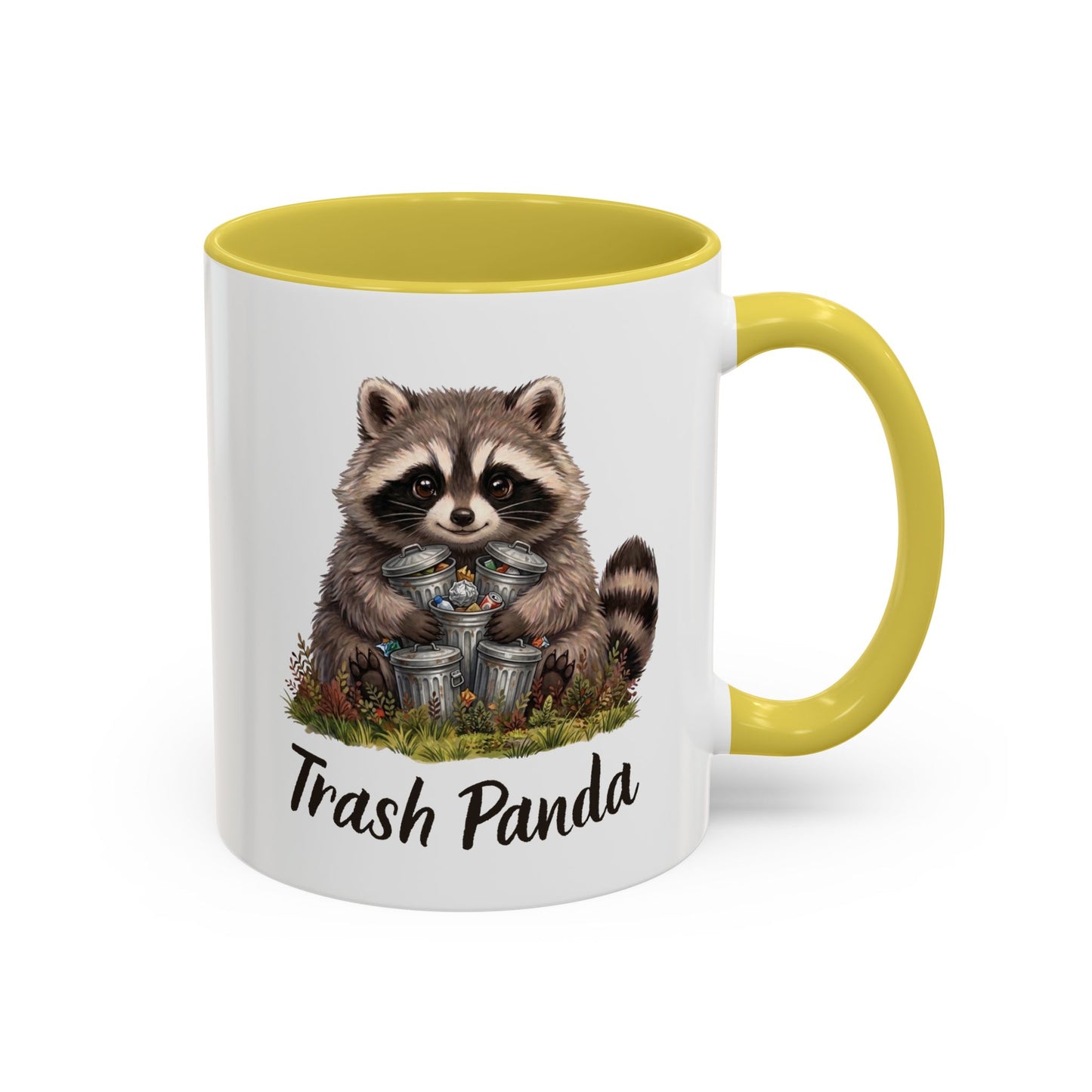 Racoon (Trash Panda) Hug Coffee Mug | Cute Racoon Forest Animal Accent Mug (11oz / 15oz)