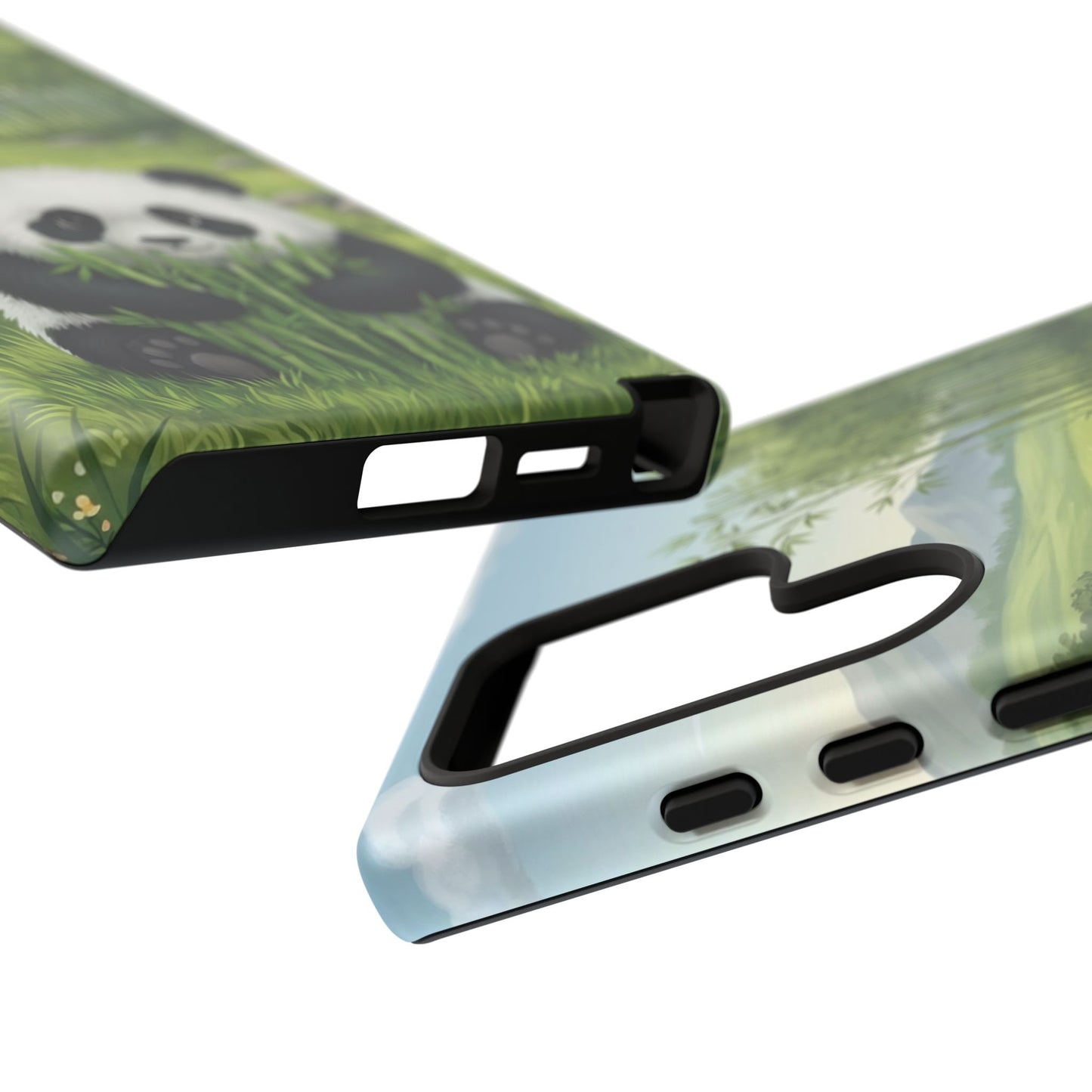 Samsung Galaxy Phone Case — Cute Bamboo-Loving Panda Protective Cover