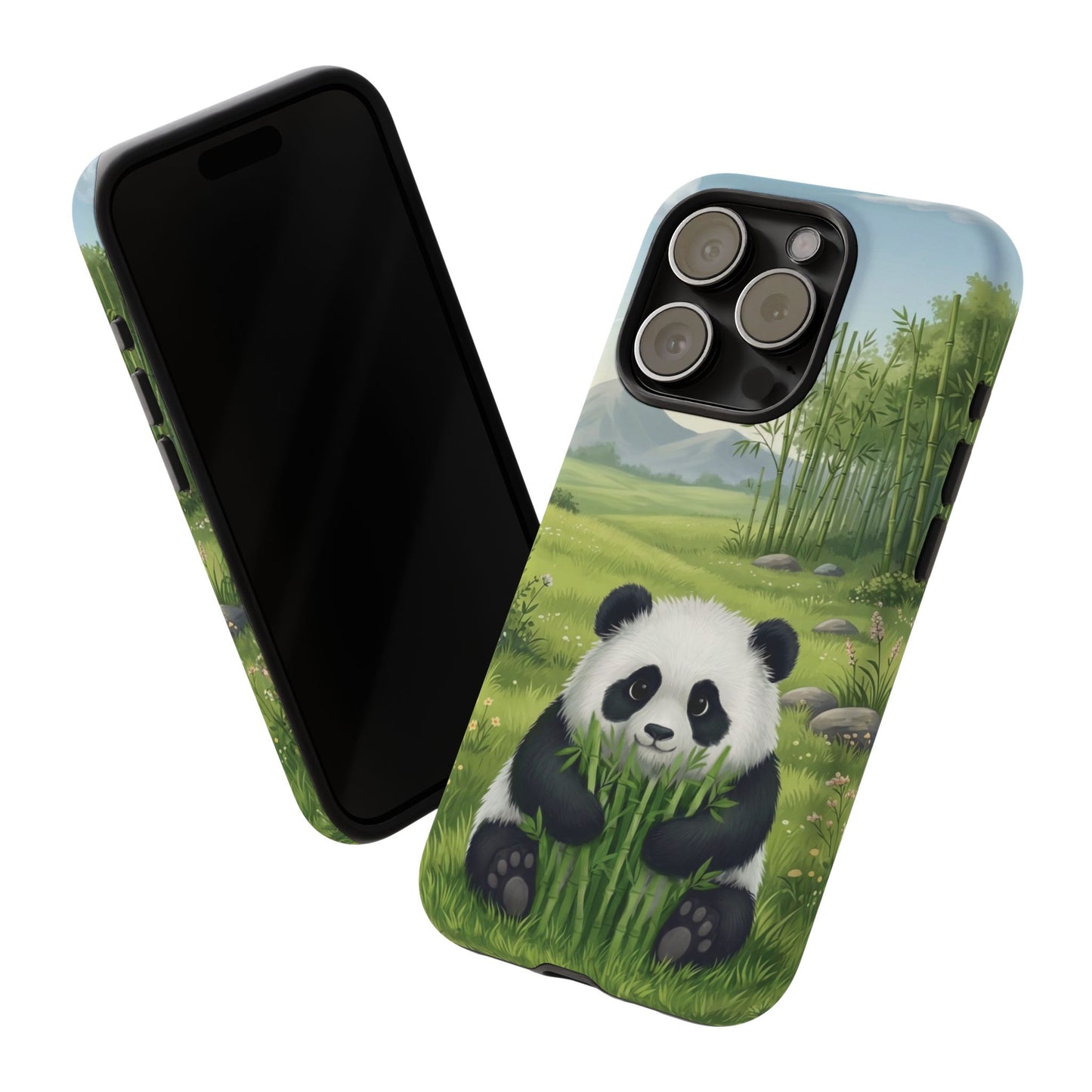 IPhone Phone Case — Cute Bamboo-Loving Panda Protective Cover