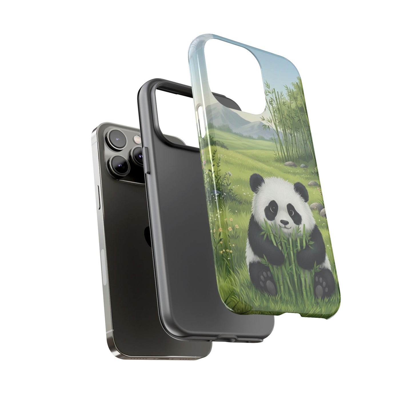 IPhone Phone Case — Cute Bamboo-Loving Panda Protective Cover