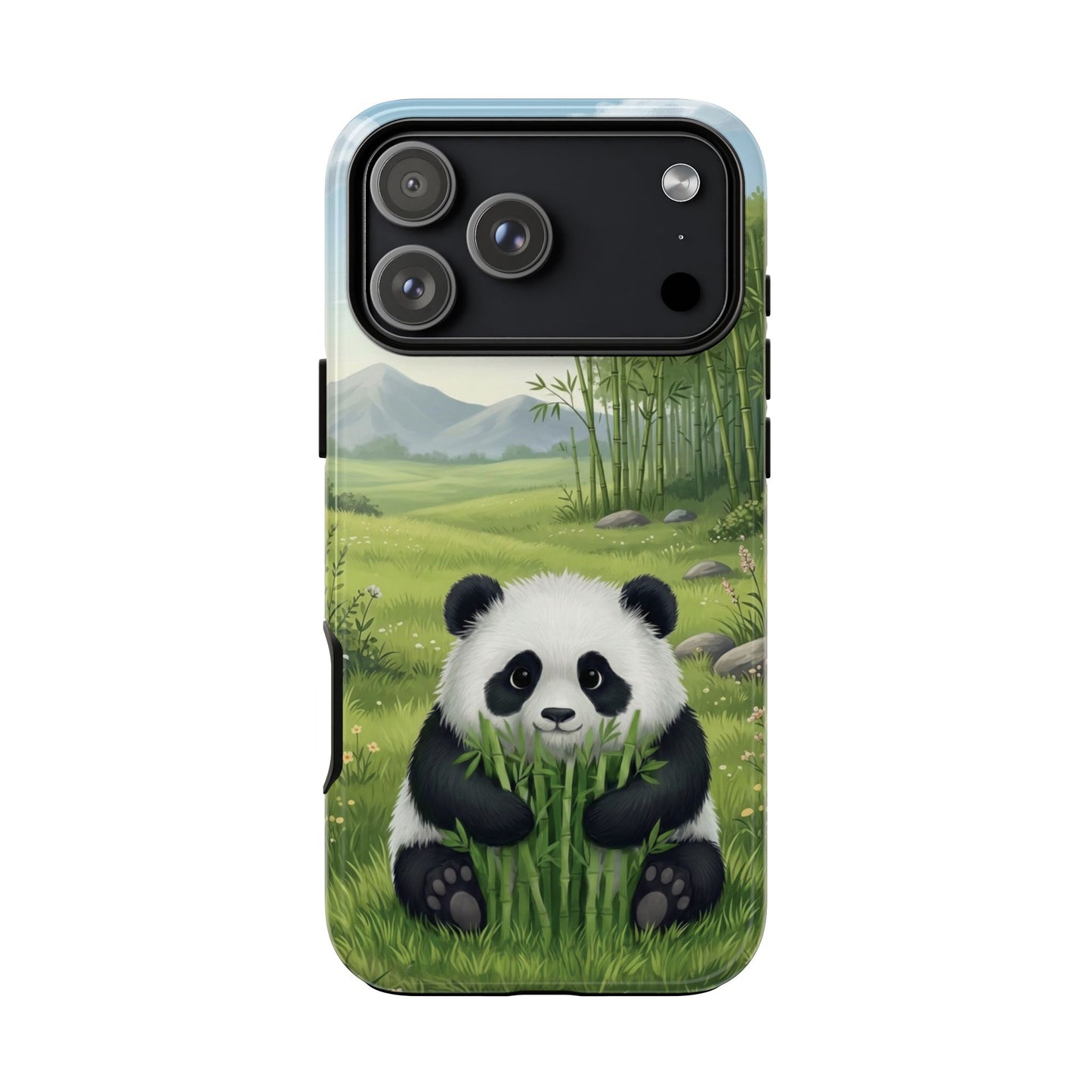 IPhone Phone Case — Cute Bamboo-Loving Panda Protective Cover