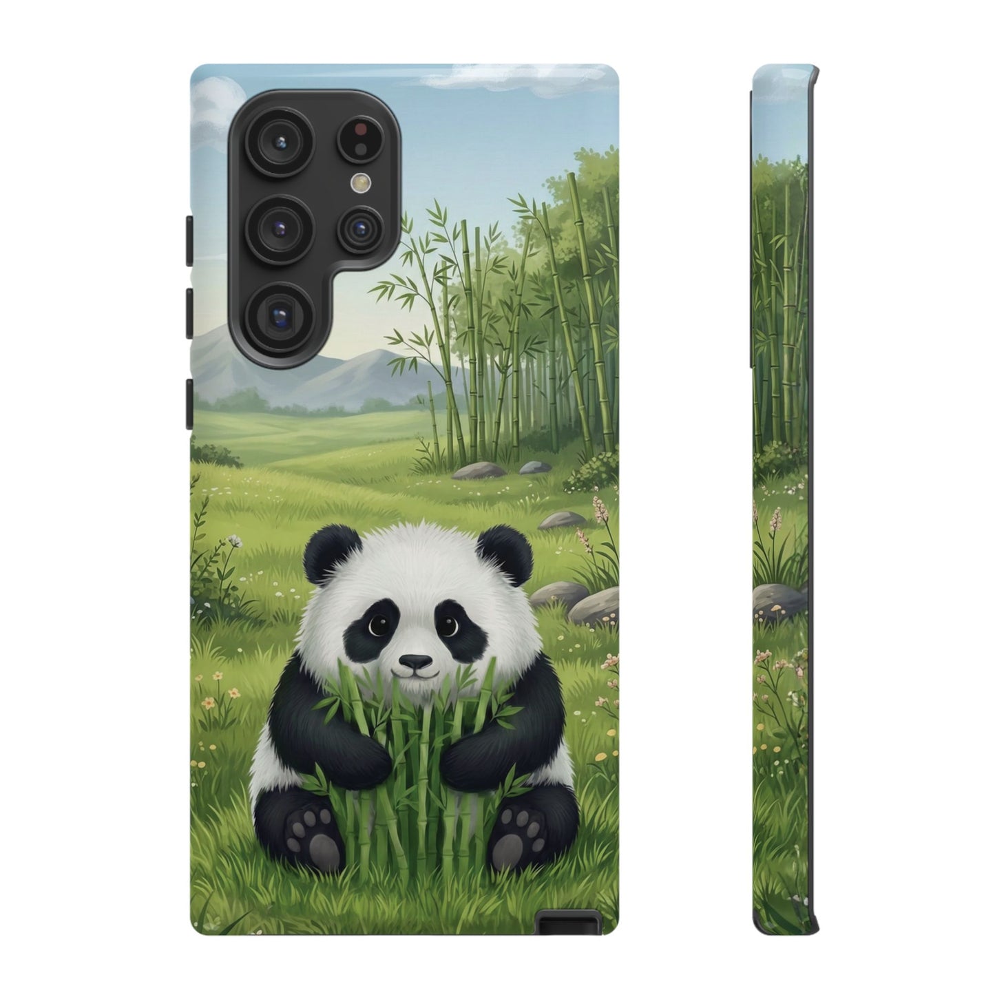 Samsung Galaxy Phone Case — Cute Bamboo-Loving Panda Protective Cover
