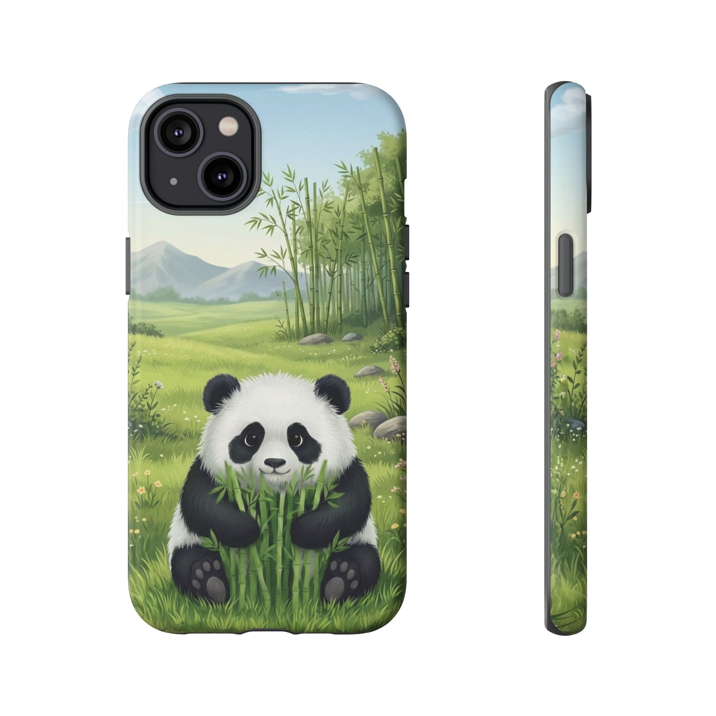 IPhone Phone Case — Cute Bamboo-Loving Panda Protective Cover