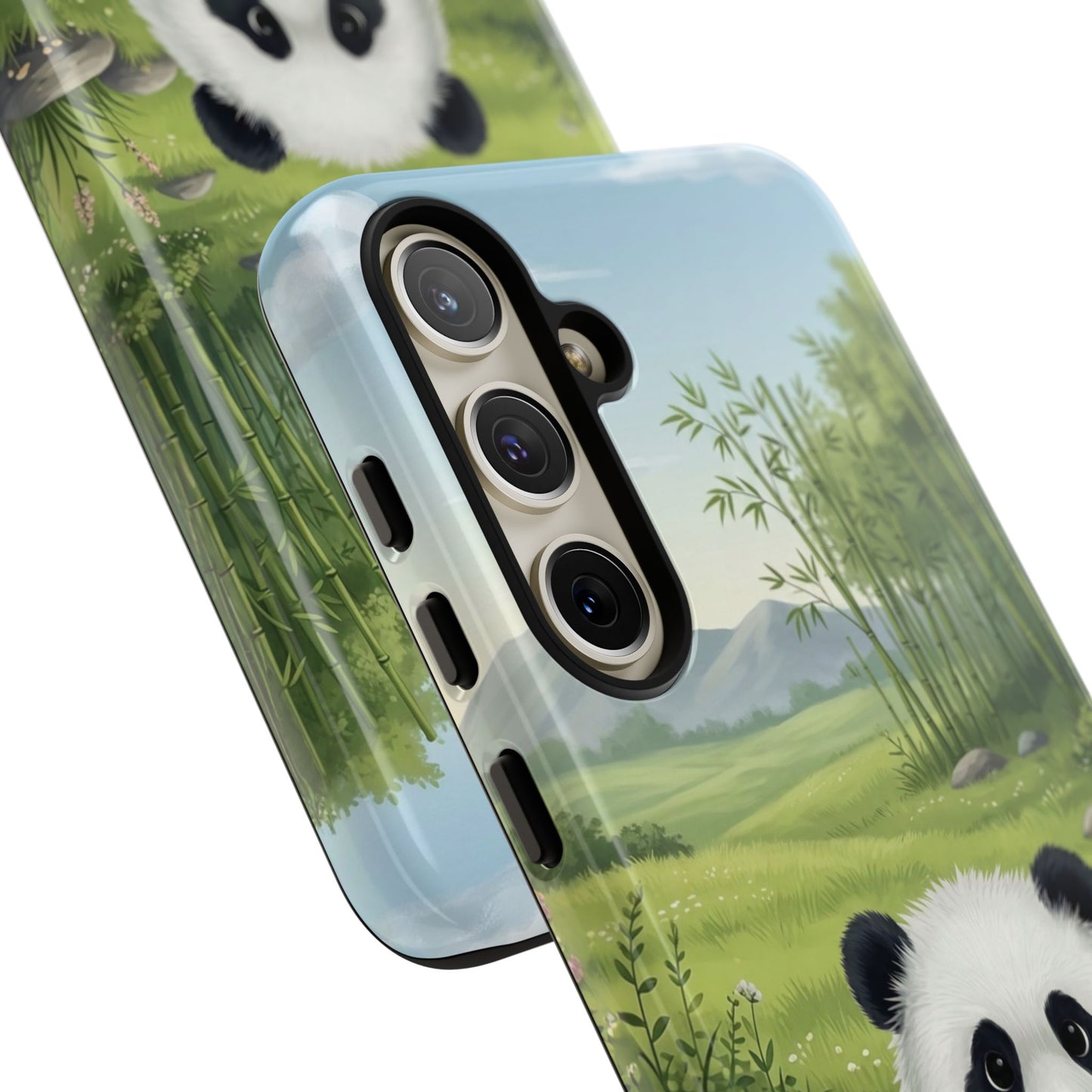 Samsung Galaxy Phone Case — Cute Bamboo-Loving Panda Protective Cover