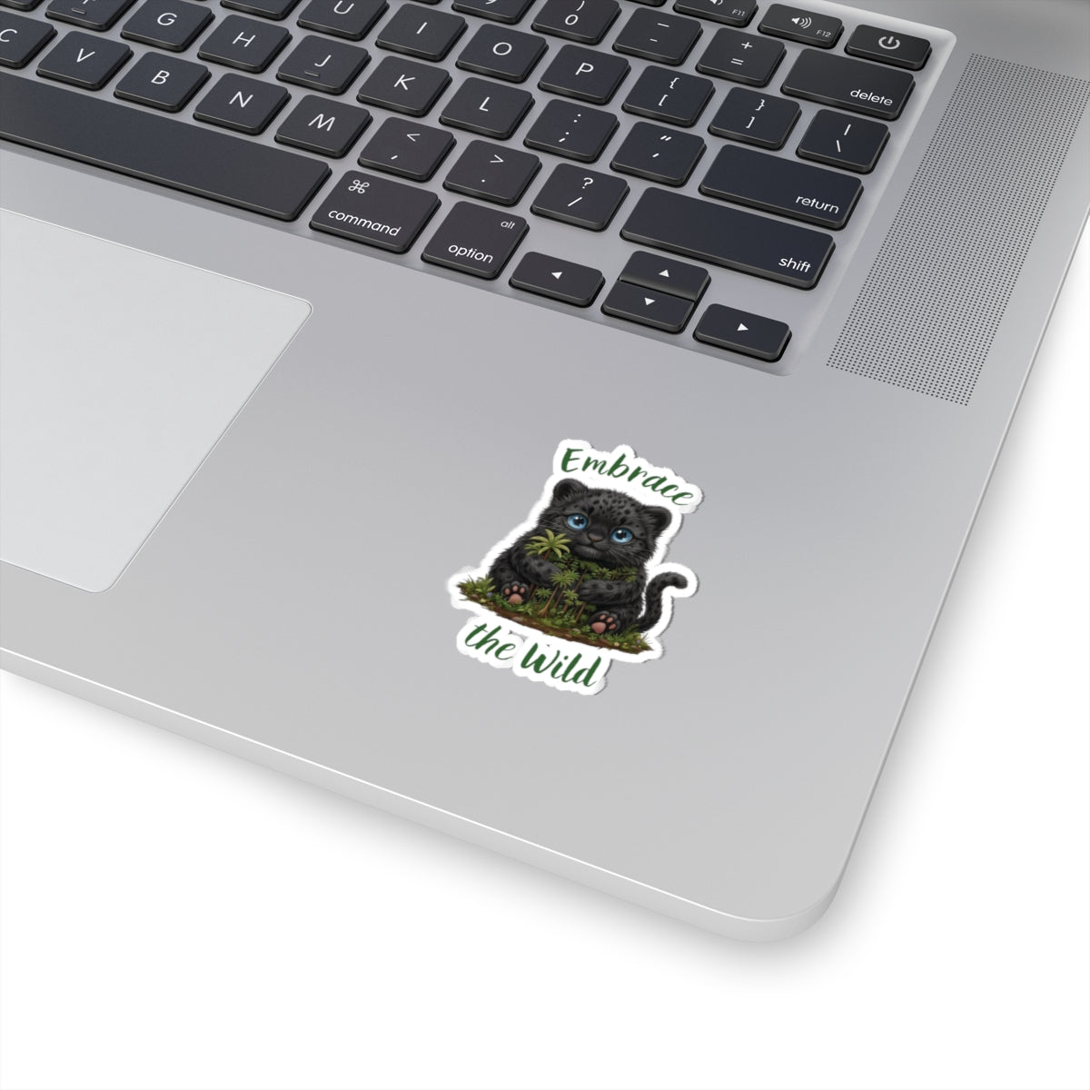 Panther Cub Sticker — Cute "Embrace the Wild" Kiss-Cut Decal