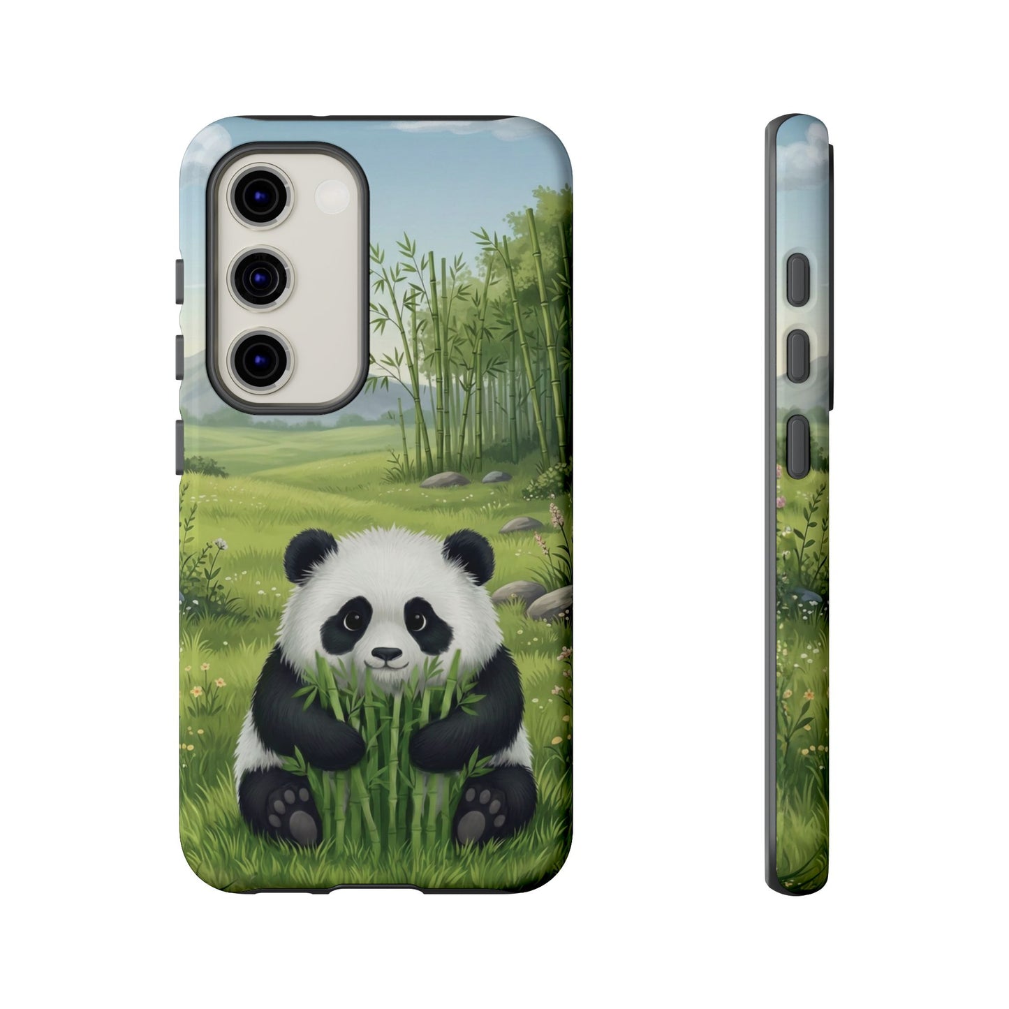 Samsung Galaxy Phone Case — Cute Bamboo-Loving Panda Protective Cover
