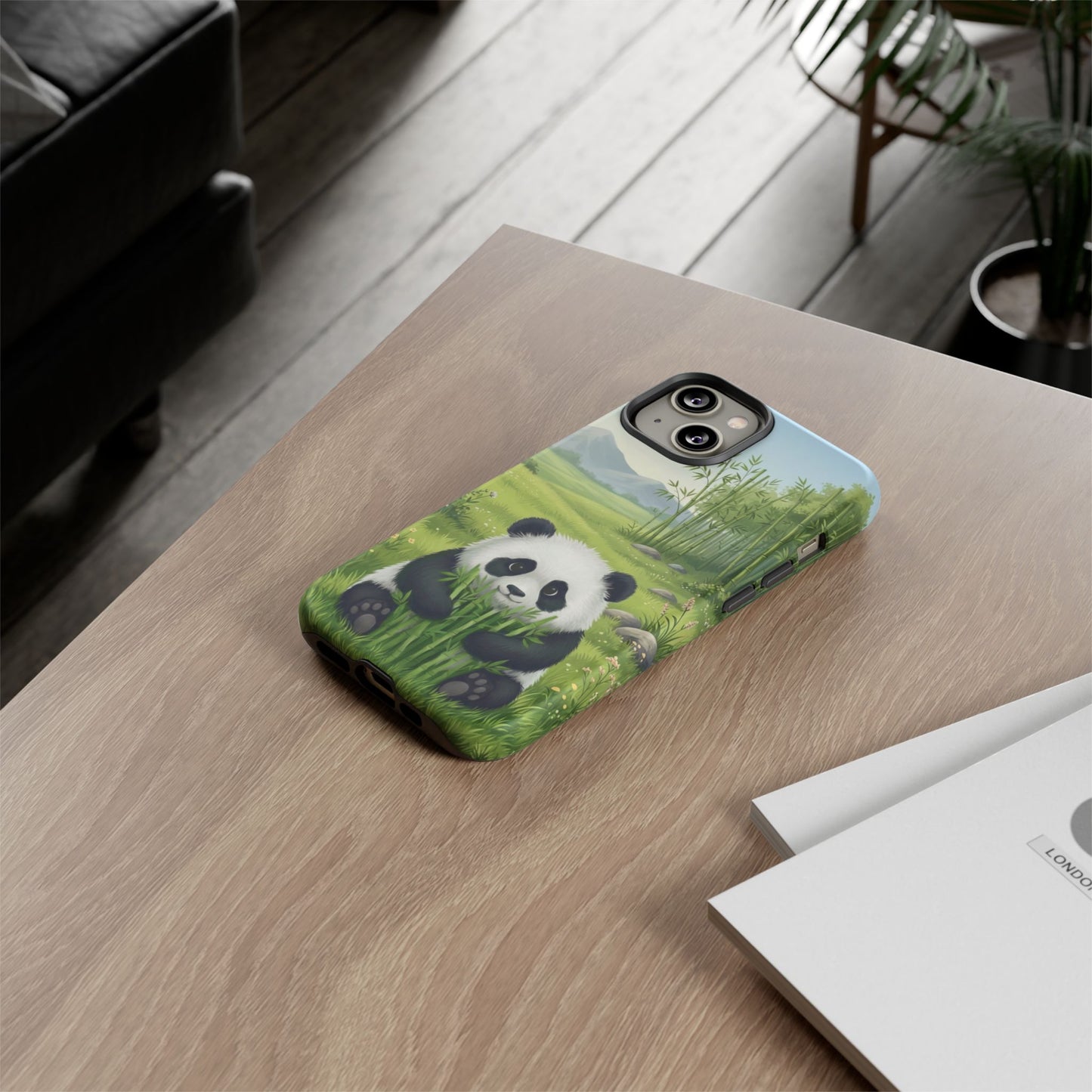 IPhone Phone Case — Cute Bamboo-Loving Panda Protective Cover
