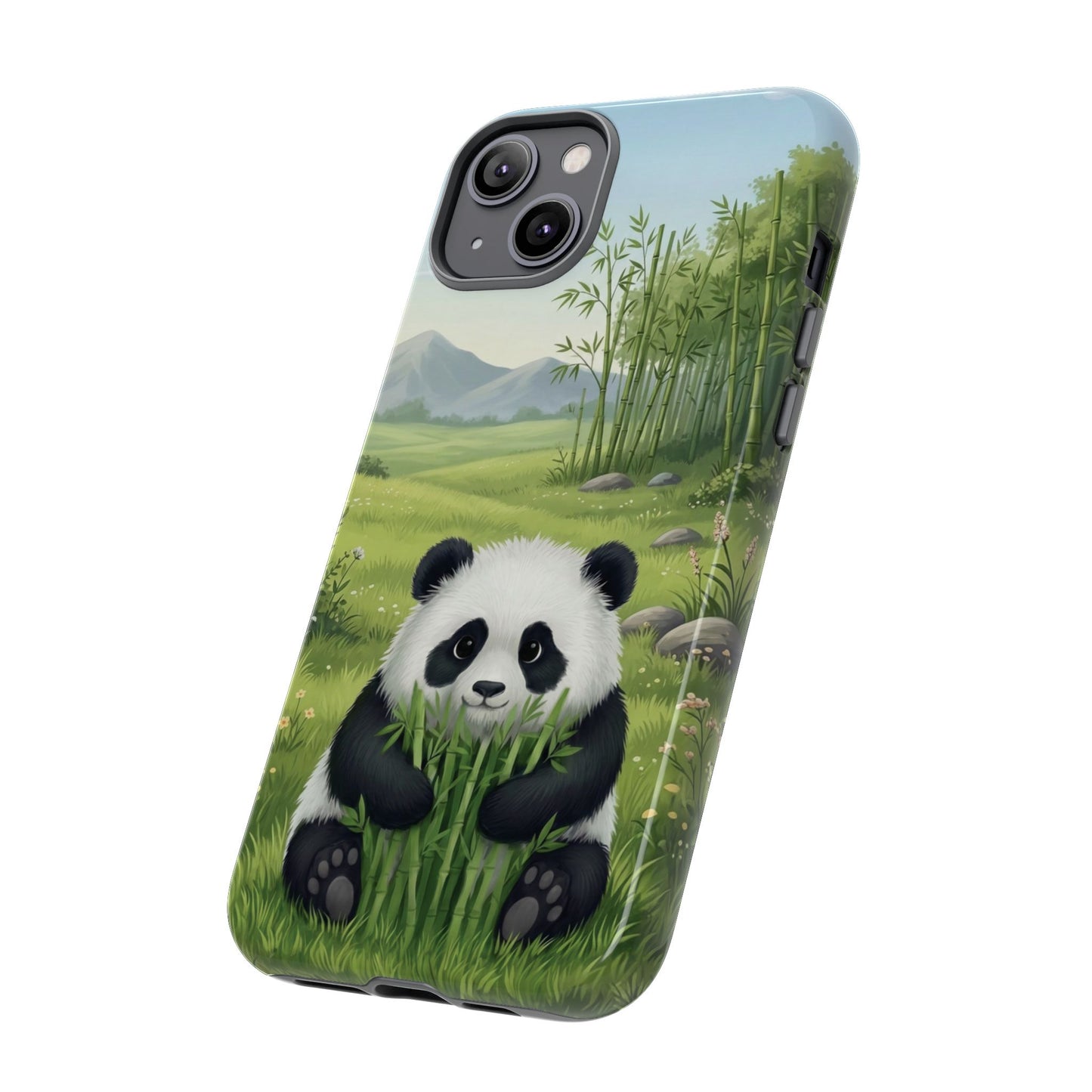 IPhone Phone Case — Cute Bamboo-Loving Panda Protective Cover