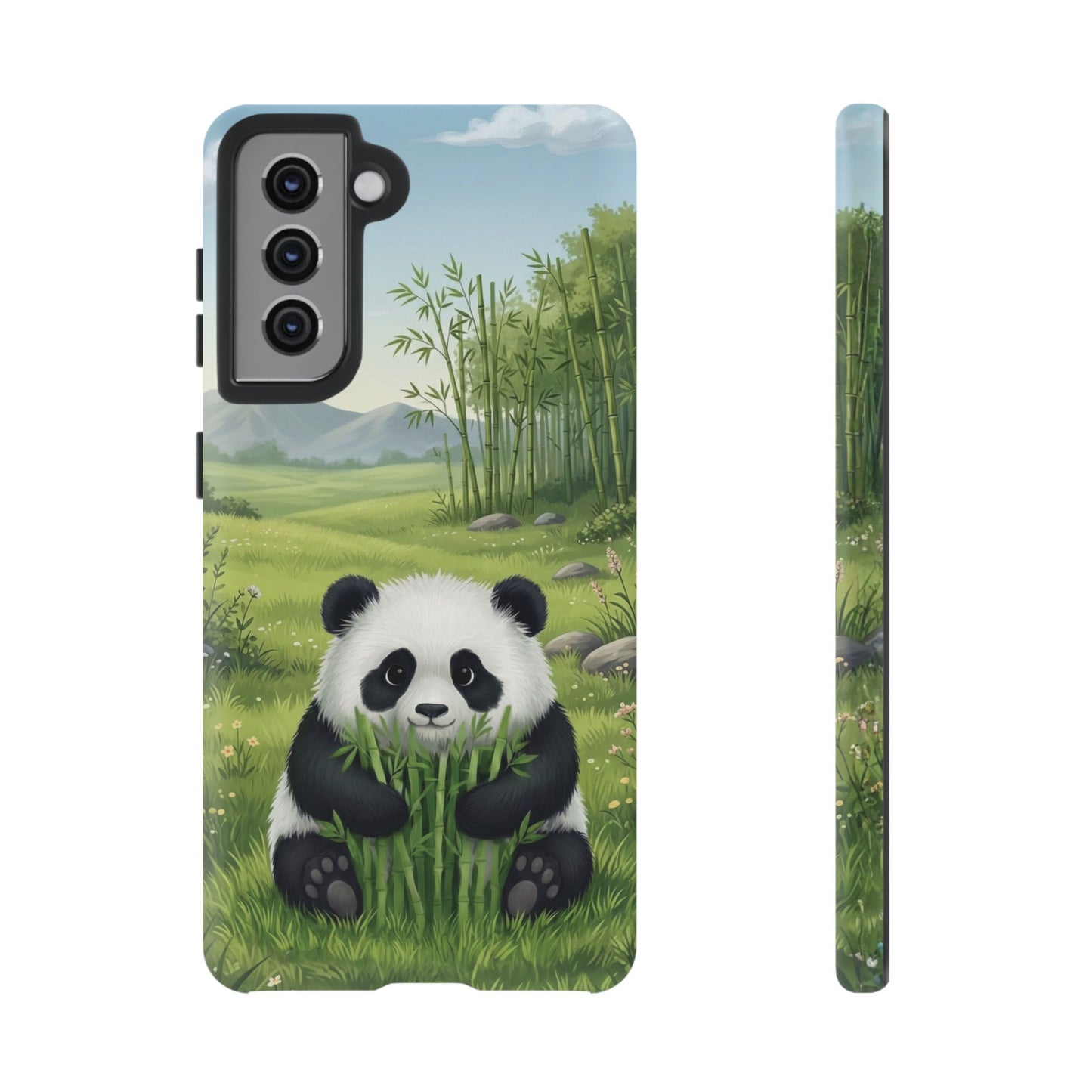 Samsung Galaxy Phone Case — Cute Bamboo-Loving Panda Protective Cover