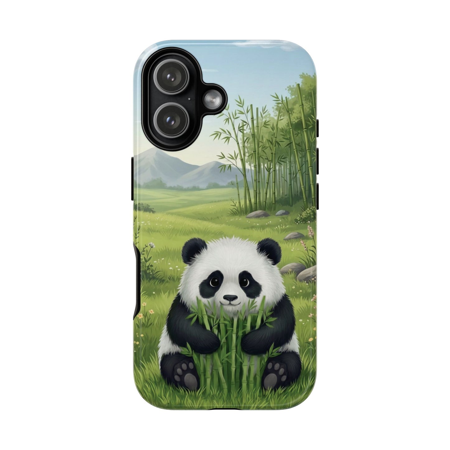 IPhone Phone Case — Cute Bamboo-Loving Panda Protective Cover