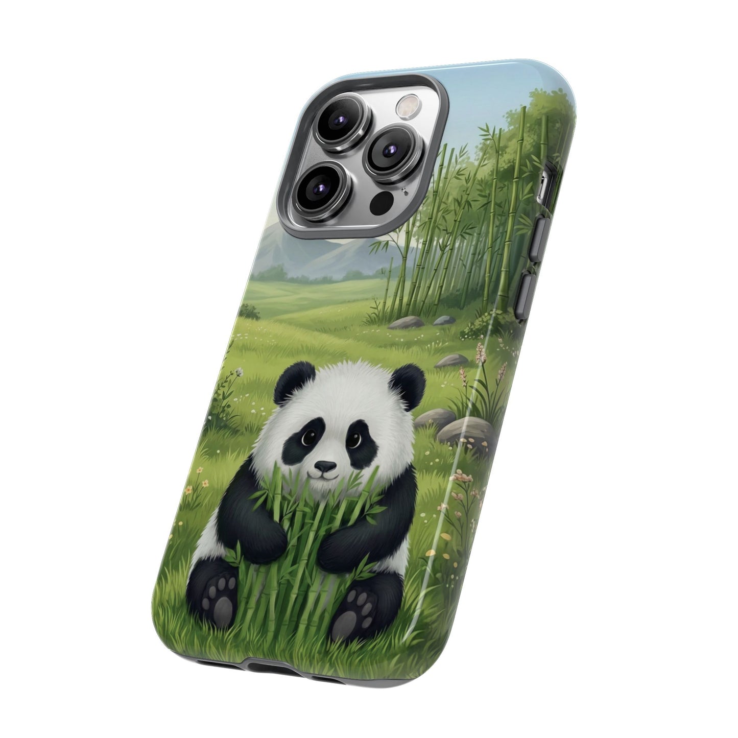 IPhone Phone Case — Cute Bamboo-Loving Panda Protective Cover