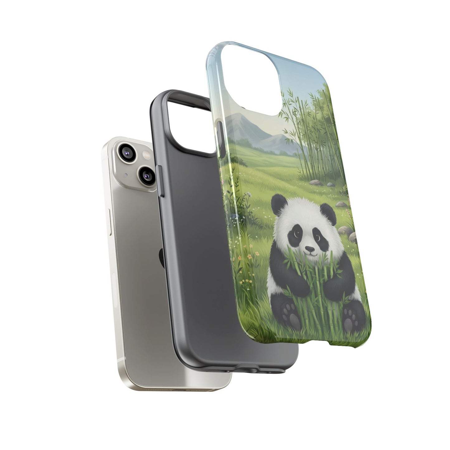 IPhone Phone Case — Cute Bamboo-Loving Panda Protective Cover