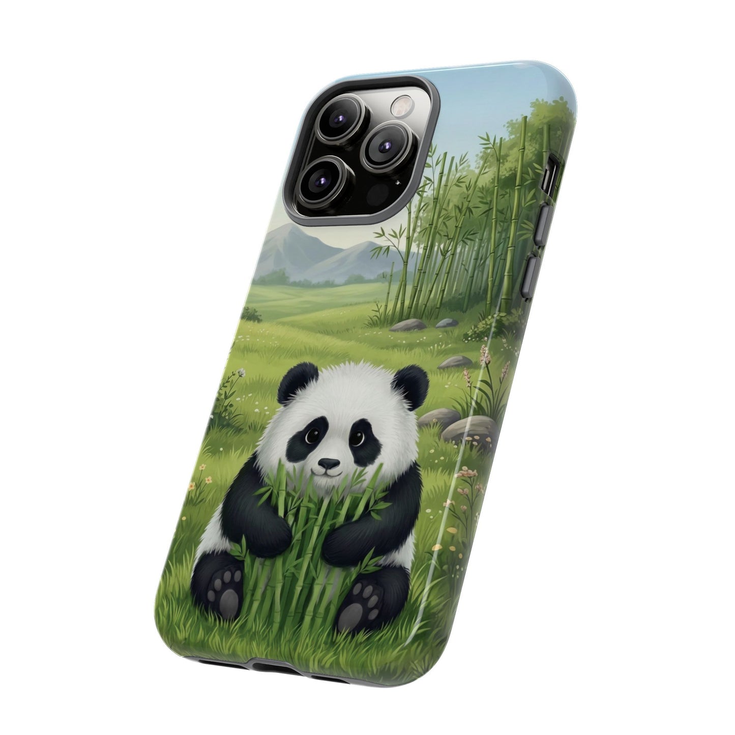 IPhone Phone Case — Cute Bamboo-Loving Panda Protective Cover