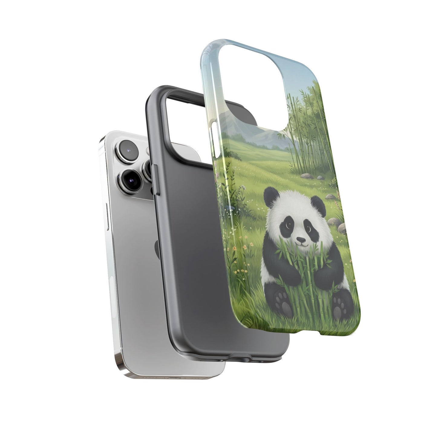 IPhone Phone Case — Cute Bamboo-Loving Panda Protective Cover