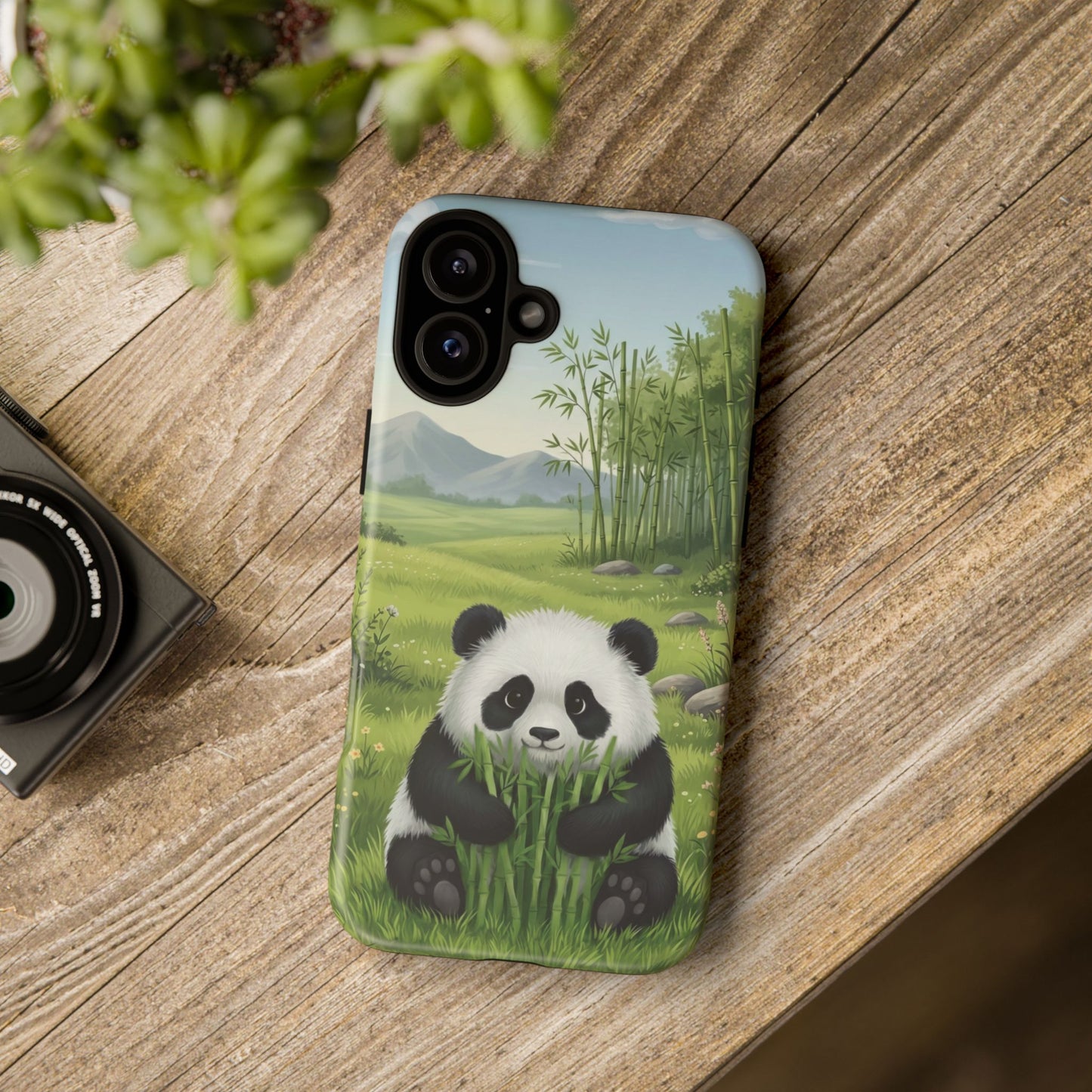 IPhone Phone Case — Cute Bamboo-Loving Panda Protective Cover