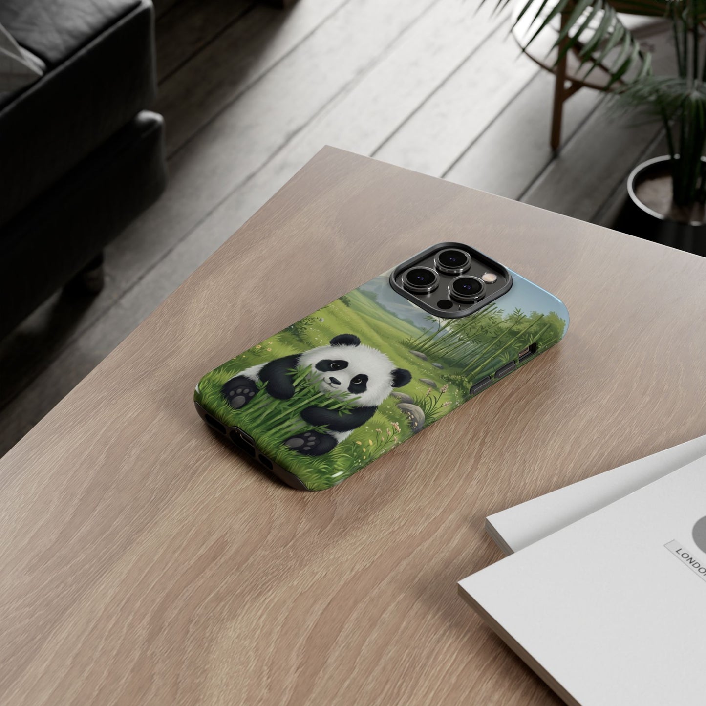 IPhone Phone Case — Cute Bamboo-Loving Panda Protective Cover