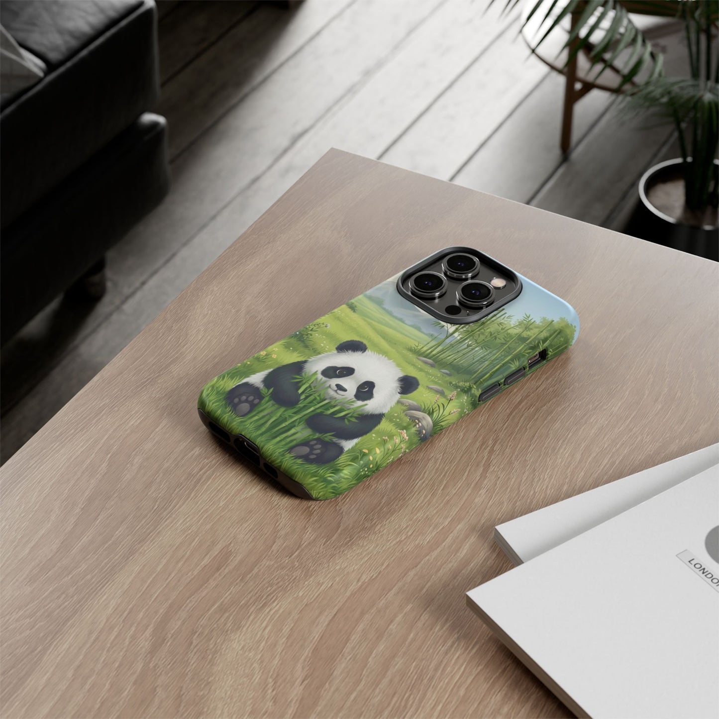 IPhone Phone Case — Cute Bamboo-Loving Panda Protective Cover