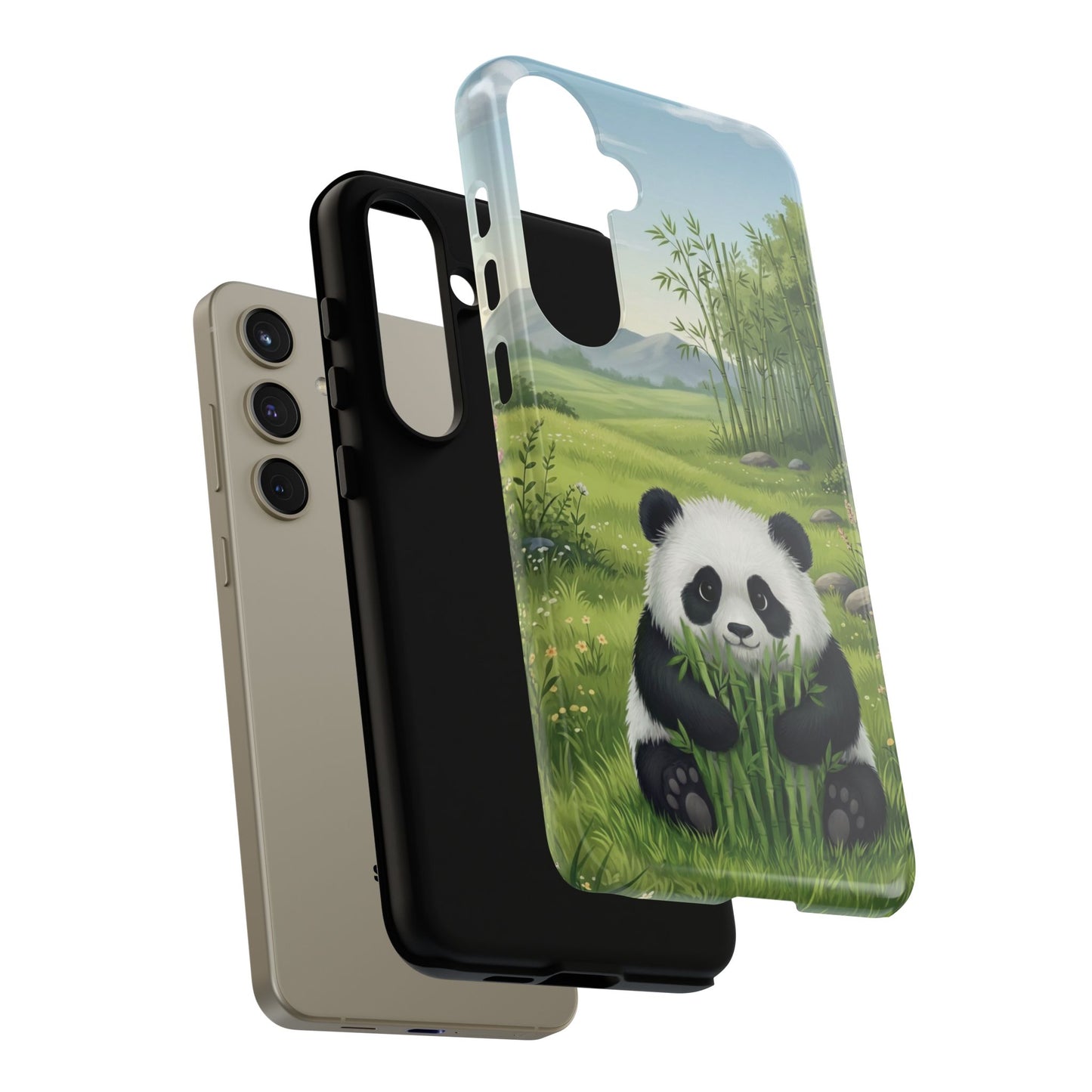 Samsung Galaxy Phone Case — Cute Bamboo-Loving Panda Protective Cover