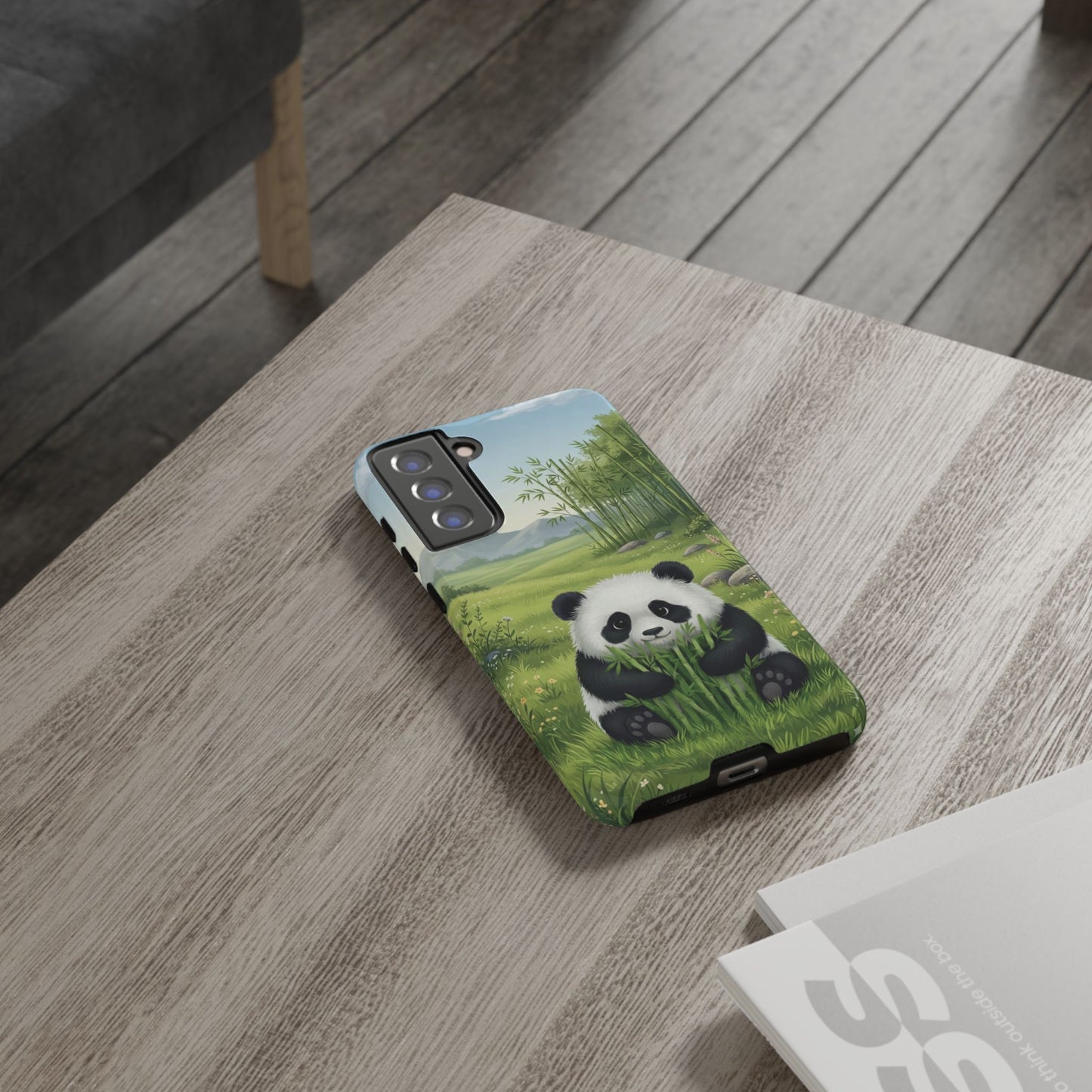 Samsung Galaxy Phone Case — Cute Bamboo-Loving Panda Protective Cover