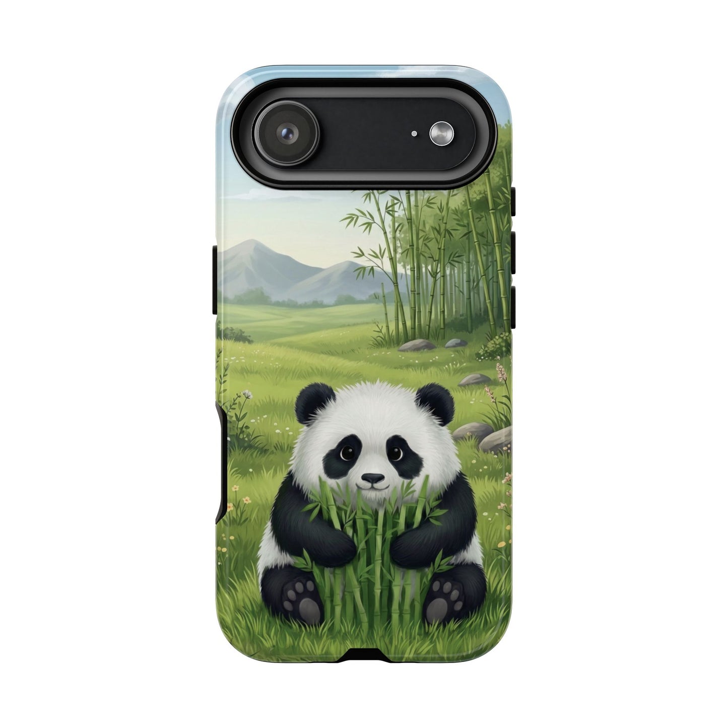 IPhone Phone Case — Cute Bamboo-Loving Panda Protective Cover