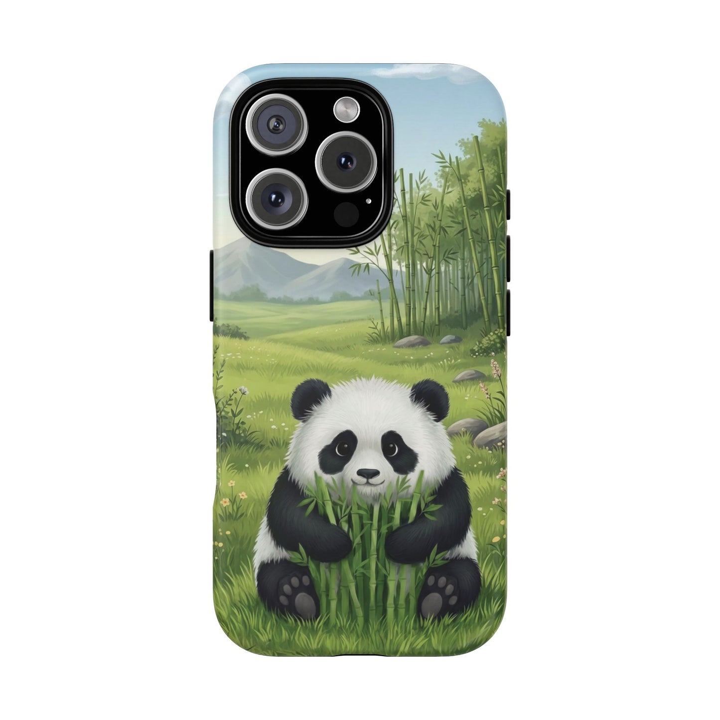 IPhone Phone Case — Cute Bamboo-Loving Panda Protective Cover