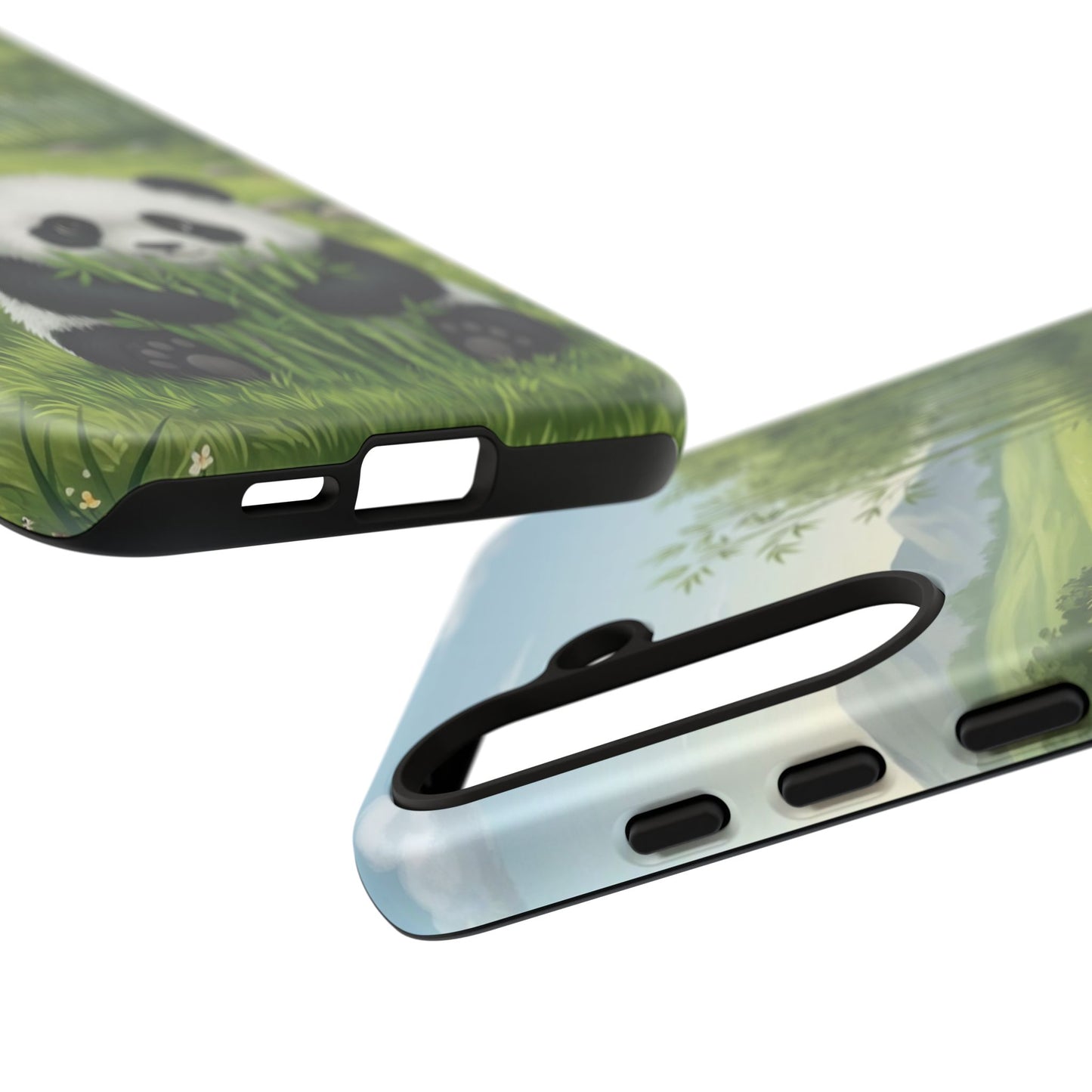 Samsung Galaxy Phone Case — Cute Bamboo-Loving Panda Protective Cover