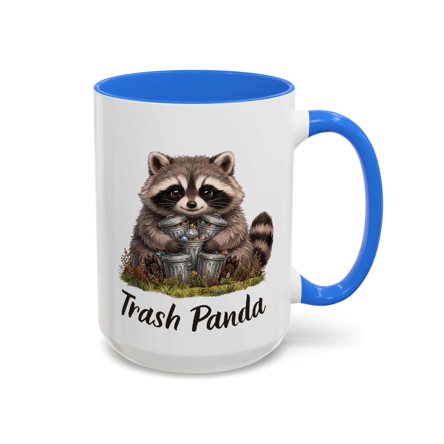 Racoon (Trash Panda) Hug Coffee Mug | Cute Racoon Forest Animal Accent Mug (11oz / 15oz)