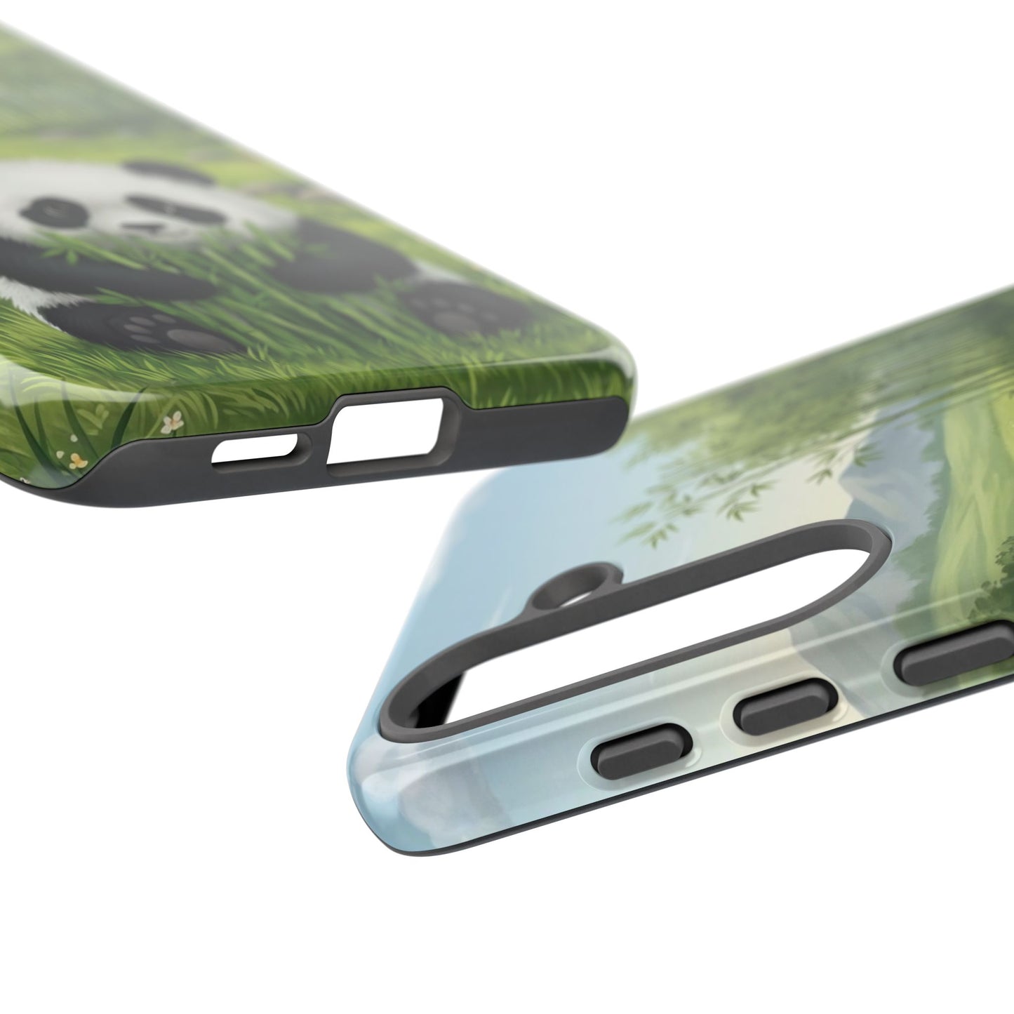 Samsung Galaxy Phone Case — Cute Bamboo-Loving Panda Protective Cover