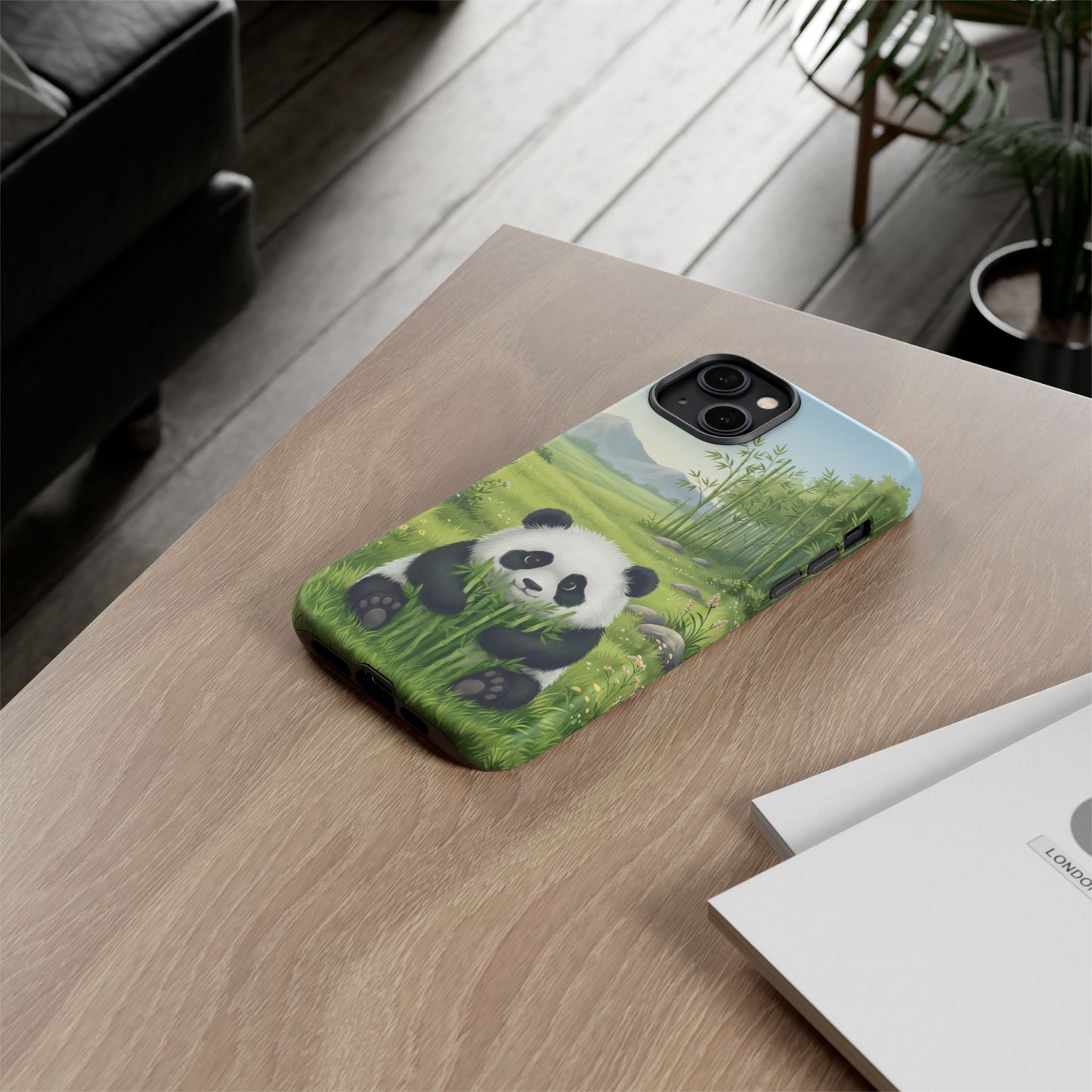 IPhone Phone Case — Cute Bamboo-Loving Panda Protective Cover