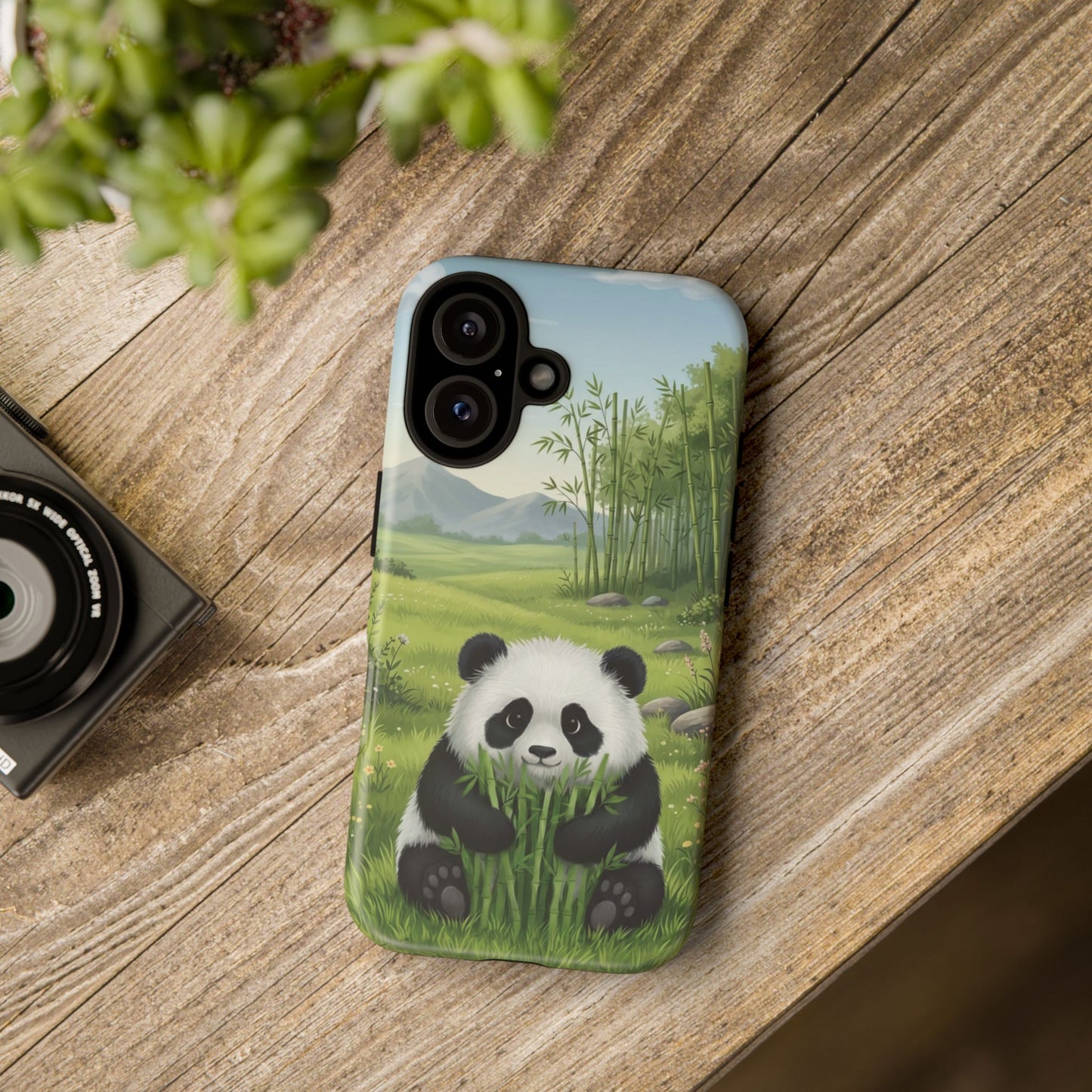 IPhone Phone Case — Cute Bamboo-Loving Panda Protective Cover
