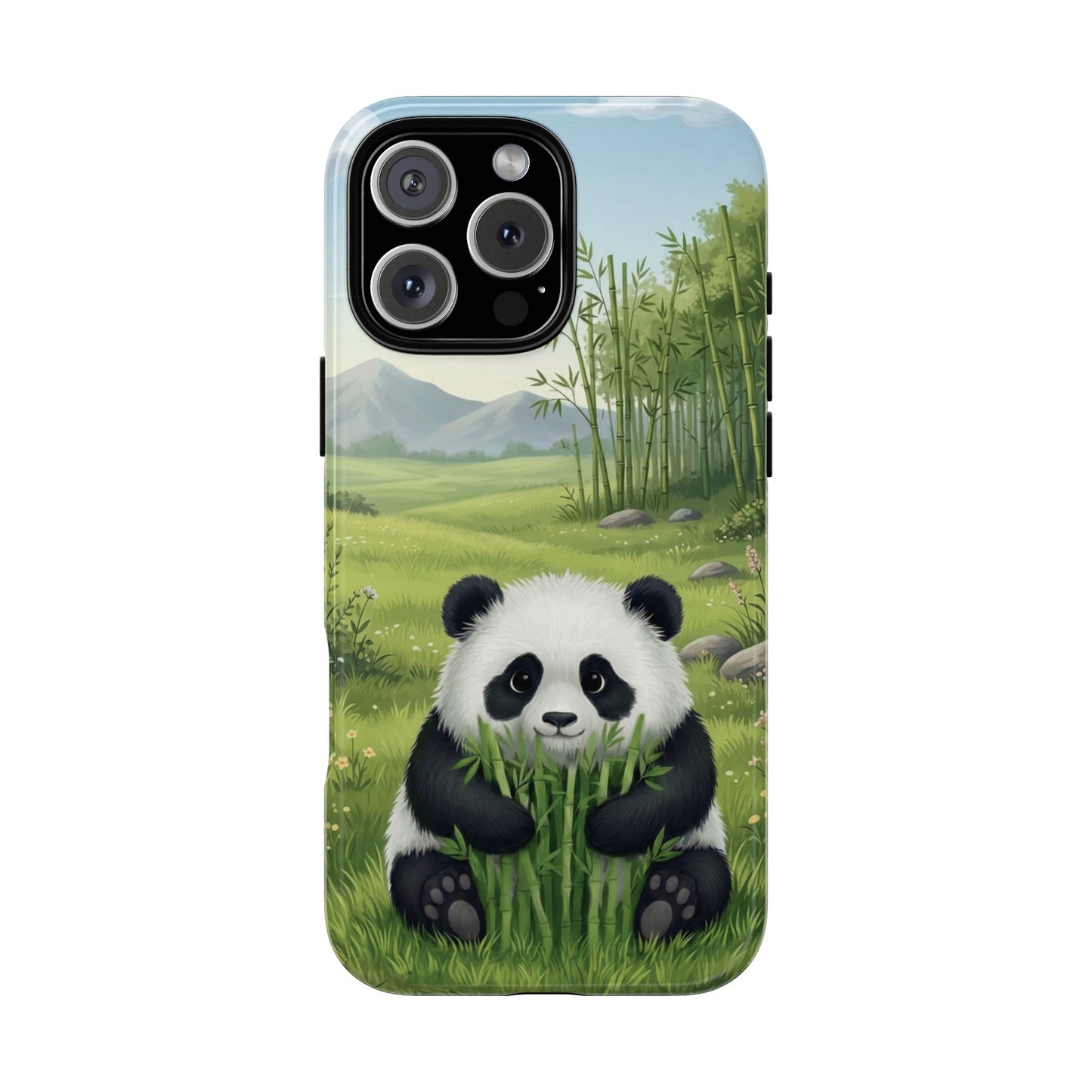 IPhone Phone Case — Cute Bamboo-Loving Panda Protective Cover