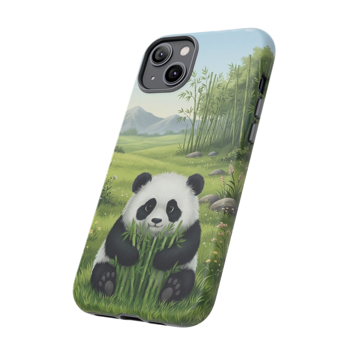 IPhone Phone Case — Cute Bamboo-Loving Panda Protective Cover