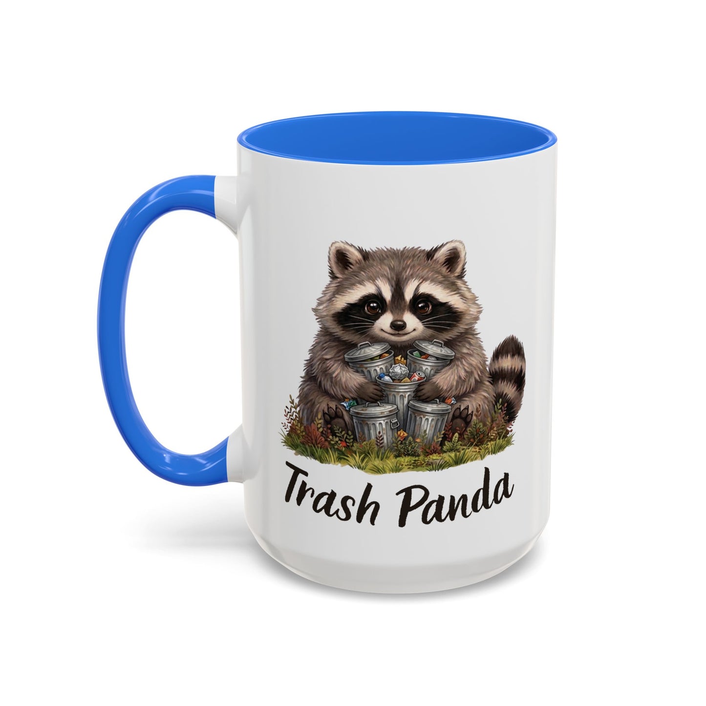 Racoon (Trash Panda) Hug Coffee Mug | Cute Racoon Forest Animal Accent Mug (11oz / 15oz)