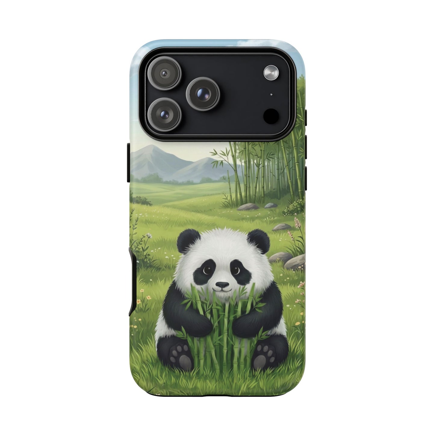 IPhone Phone Case — Cute Bamboo-Loving Panda Protective Cover