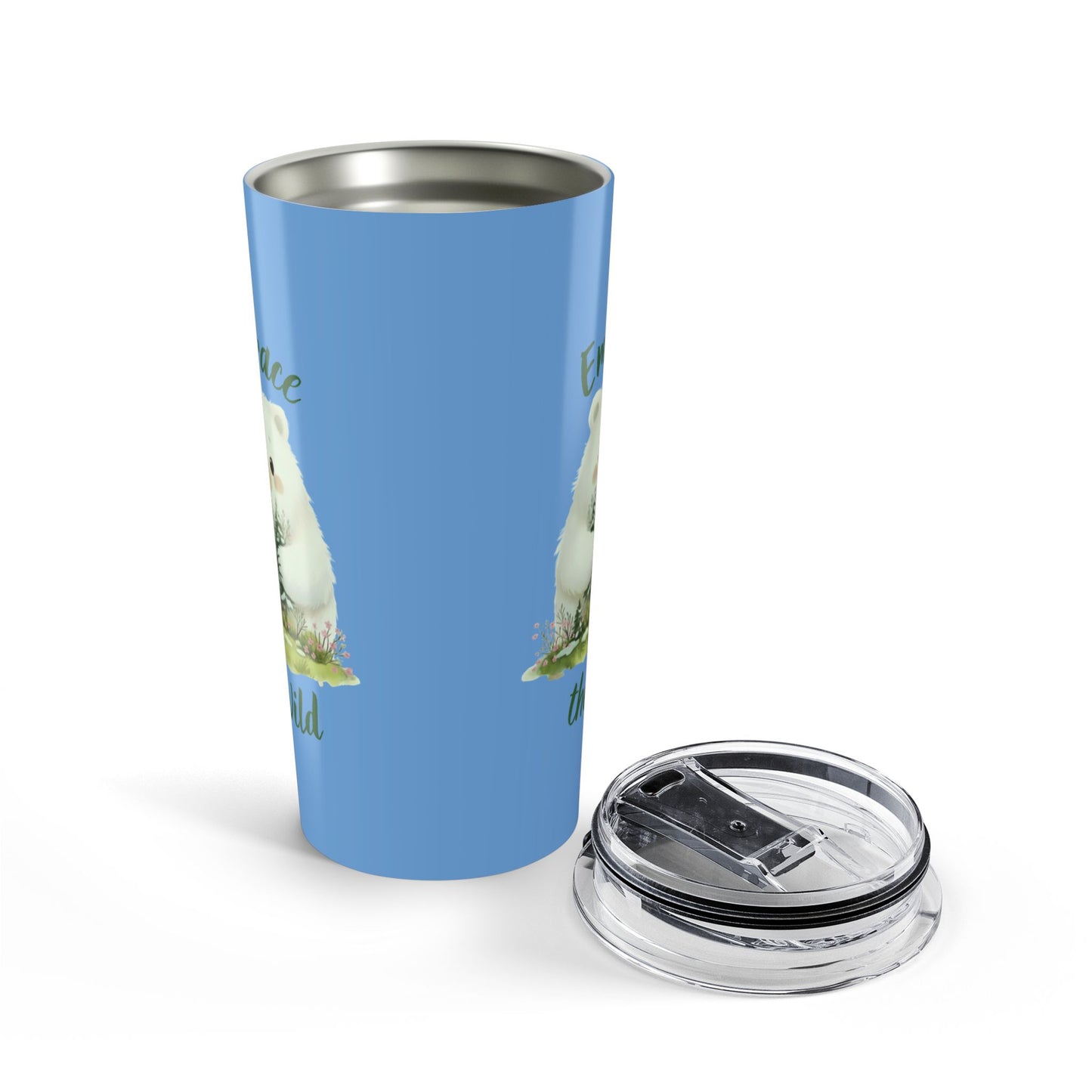 Polar Bear 20oz Tumbler — "Embrace the Wild" Travel Cup (20oz)