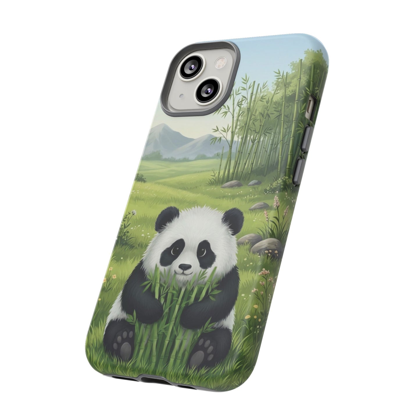 IPhone Phone Case — Cute Bamboo-Loving Panda Protective Cover