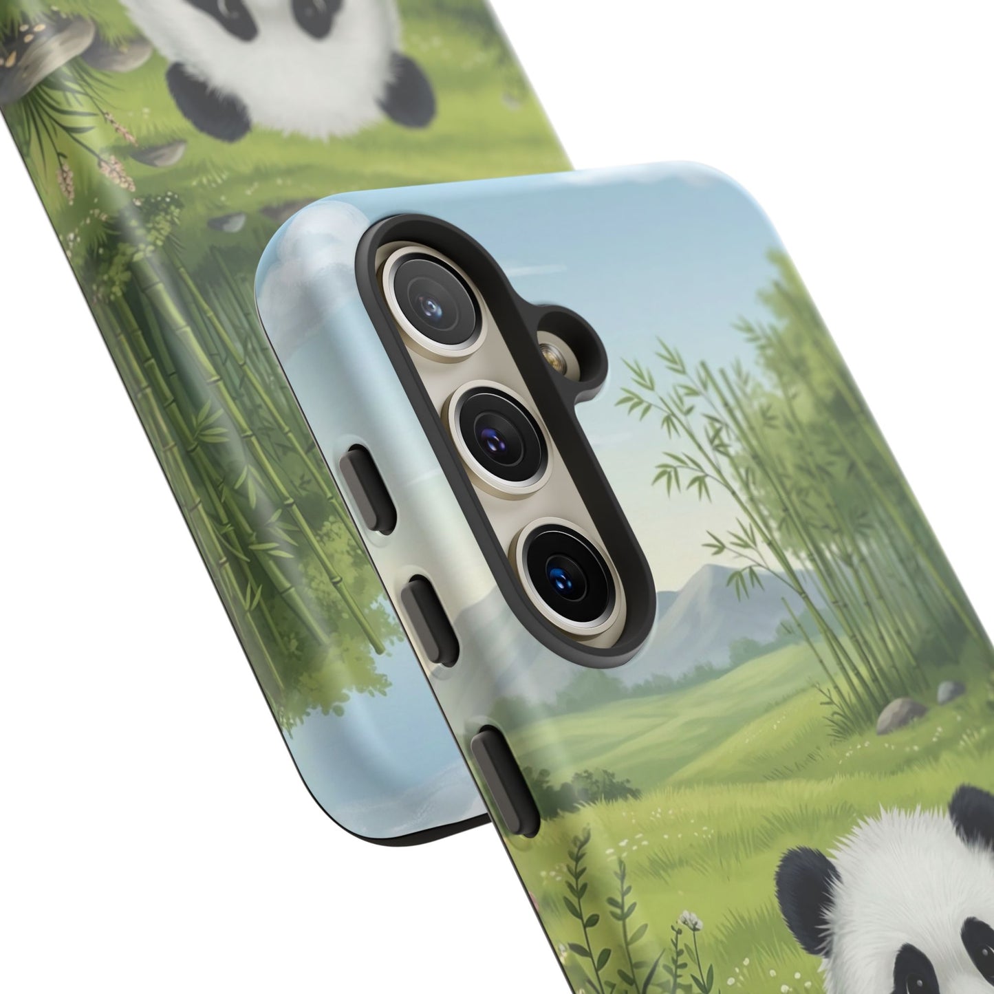 Samsung Galaxy Phone Case — Cute Bamboo-Loving Panda Protective Cover