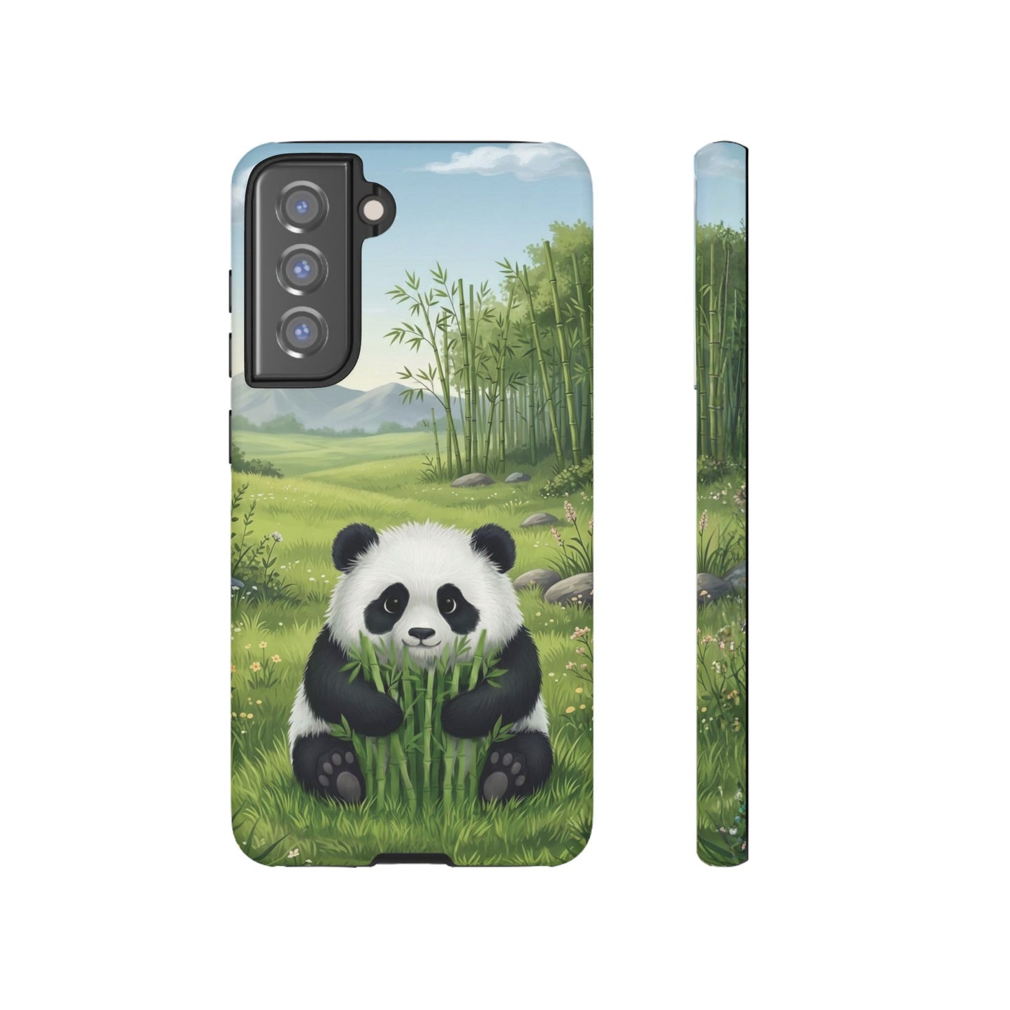 Samsung Galaxy Phone Case — Cute Bamboo-Loving Panda Protective Cover