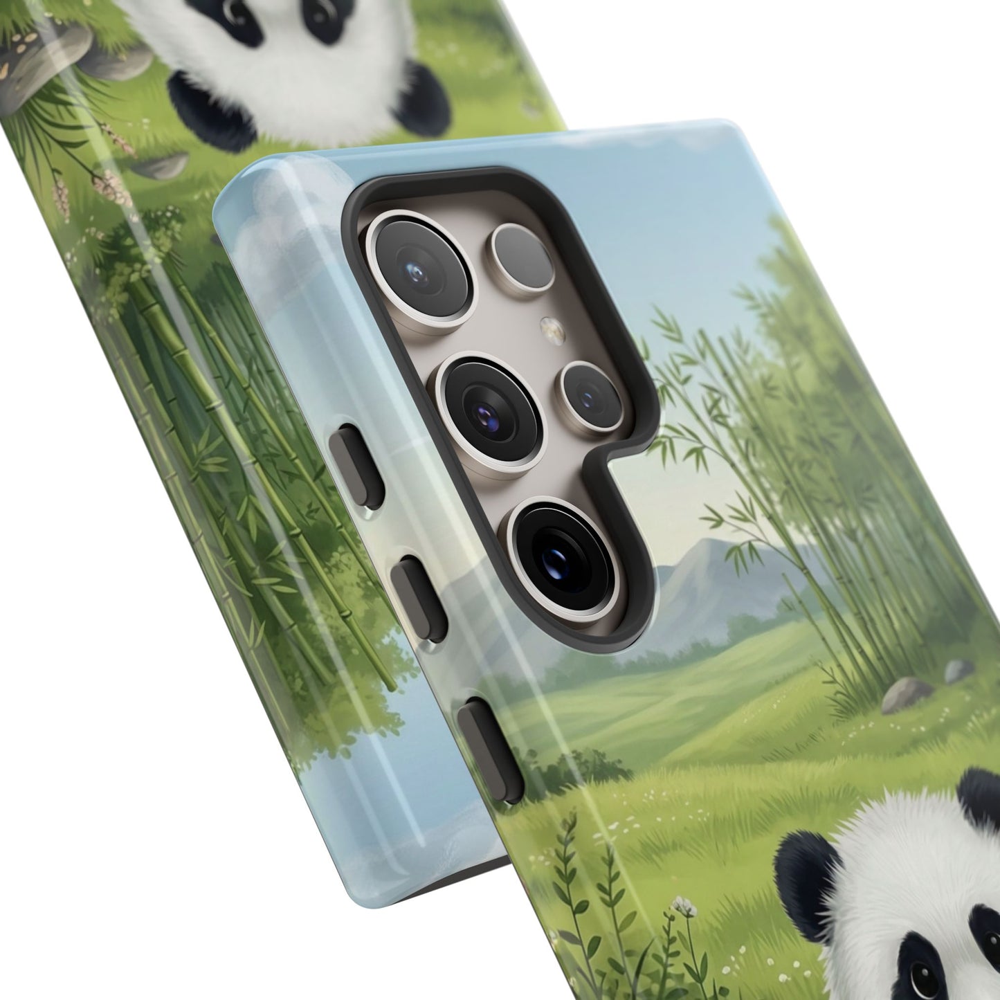 Samsung Galaxy Phone Case — Cute Bamboo-Loving Panda Protective Cover