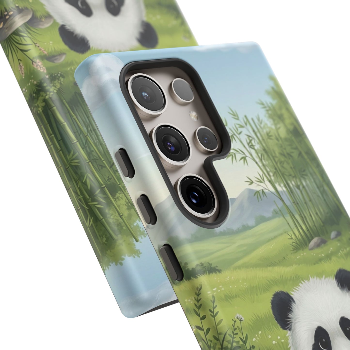 Samsung Galaxy Phone Case — Cute Bamboo-Loving Panda Protective Cover