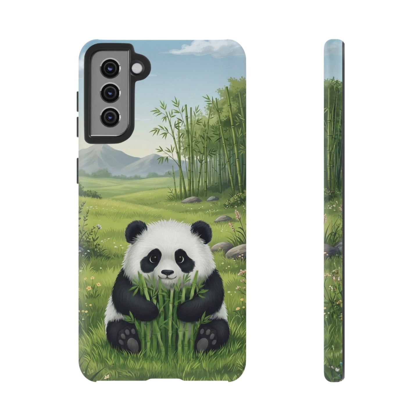 Samsung Galaxy Phone Case — Cute Bamboo-Loving Panda Protective Cover