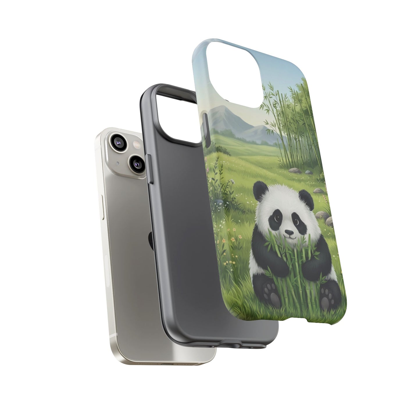 IPhone Phone Case — Cute Bamboo-Loving Panda Protective Cover