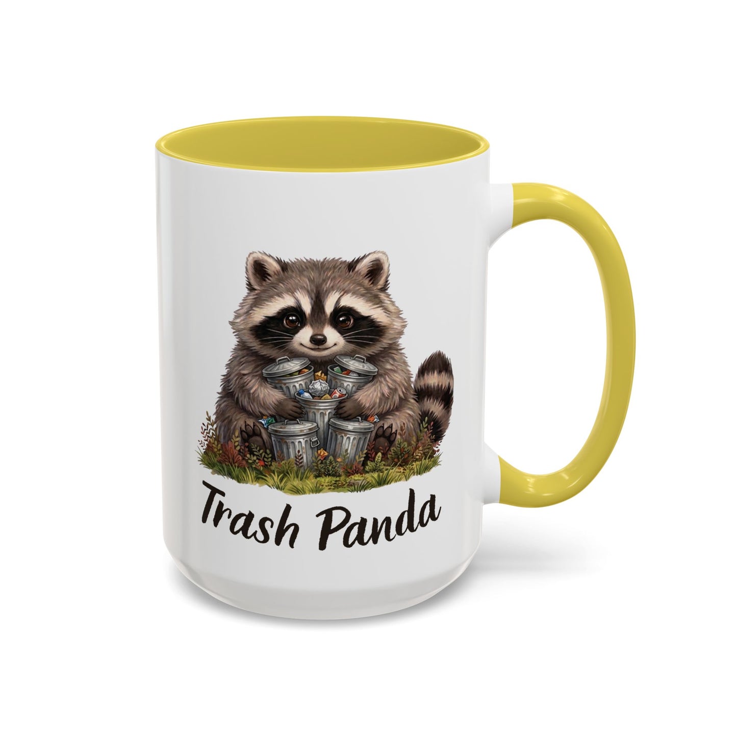 Racoon (Trash Panda) Hug Coffee Mug | Cute Racoon Forest Animal Accent Mug (11oz / 15oz)