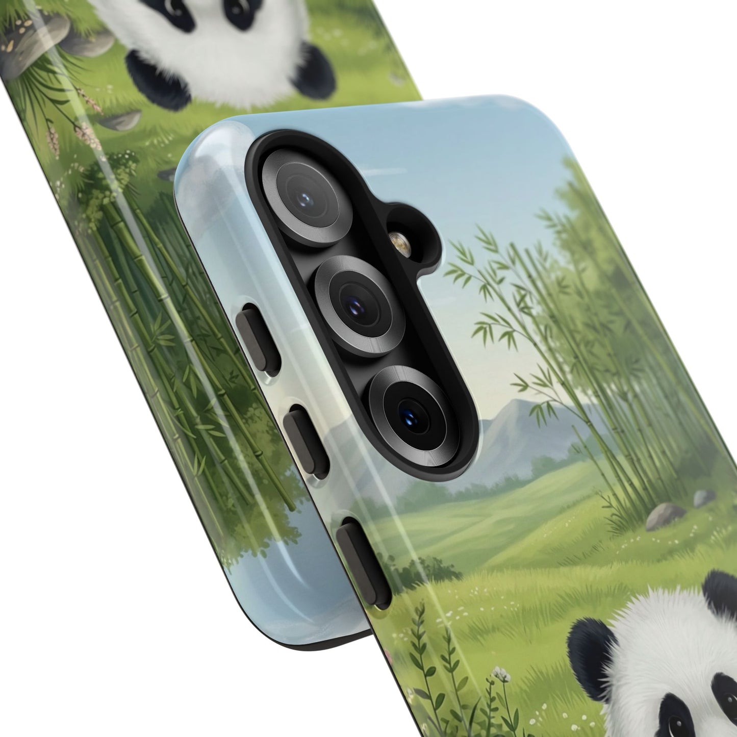 Samsung Galaxy Phone Case — Cute Bamboo-Loving Panda Protective Cover