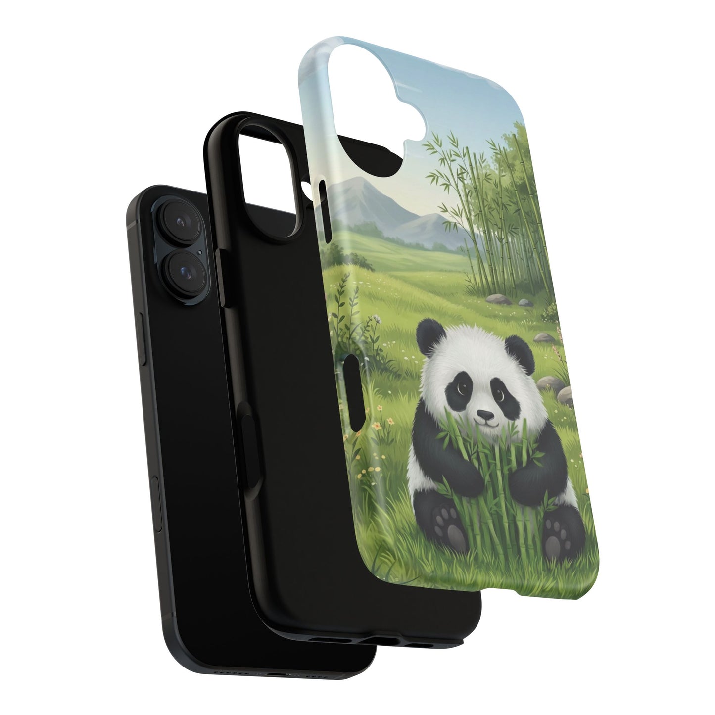 IPhone Phone Case — Cute Bamboo-Loving Panda Protective Cover