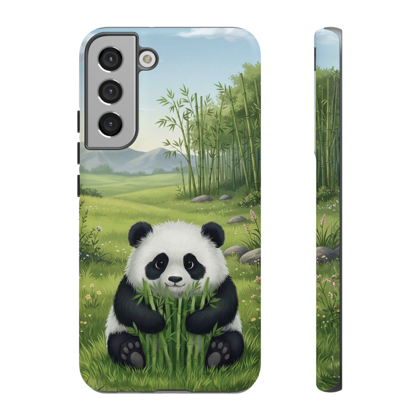 Samsung Galaxy Phone Case — Cute Bamboo-Loving Panda Protective Cover