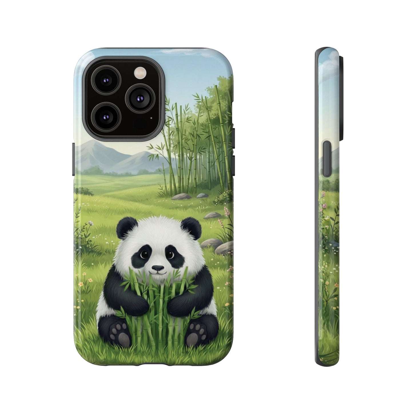 IPhone Phone Case — Cute Bamboo-Loving Panda Protective Cover