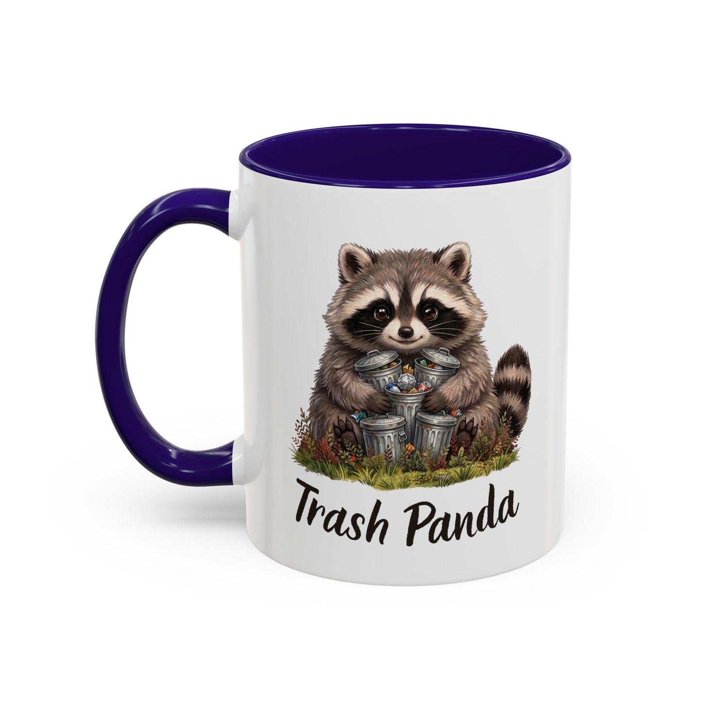 Racoon (Trash Panda) Hug Coffee Mug | Cute Racoon Forest Animal Accent Mug (11oz / 15oz)