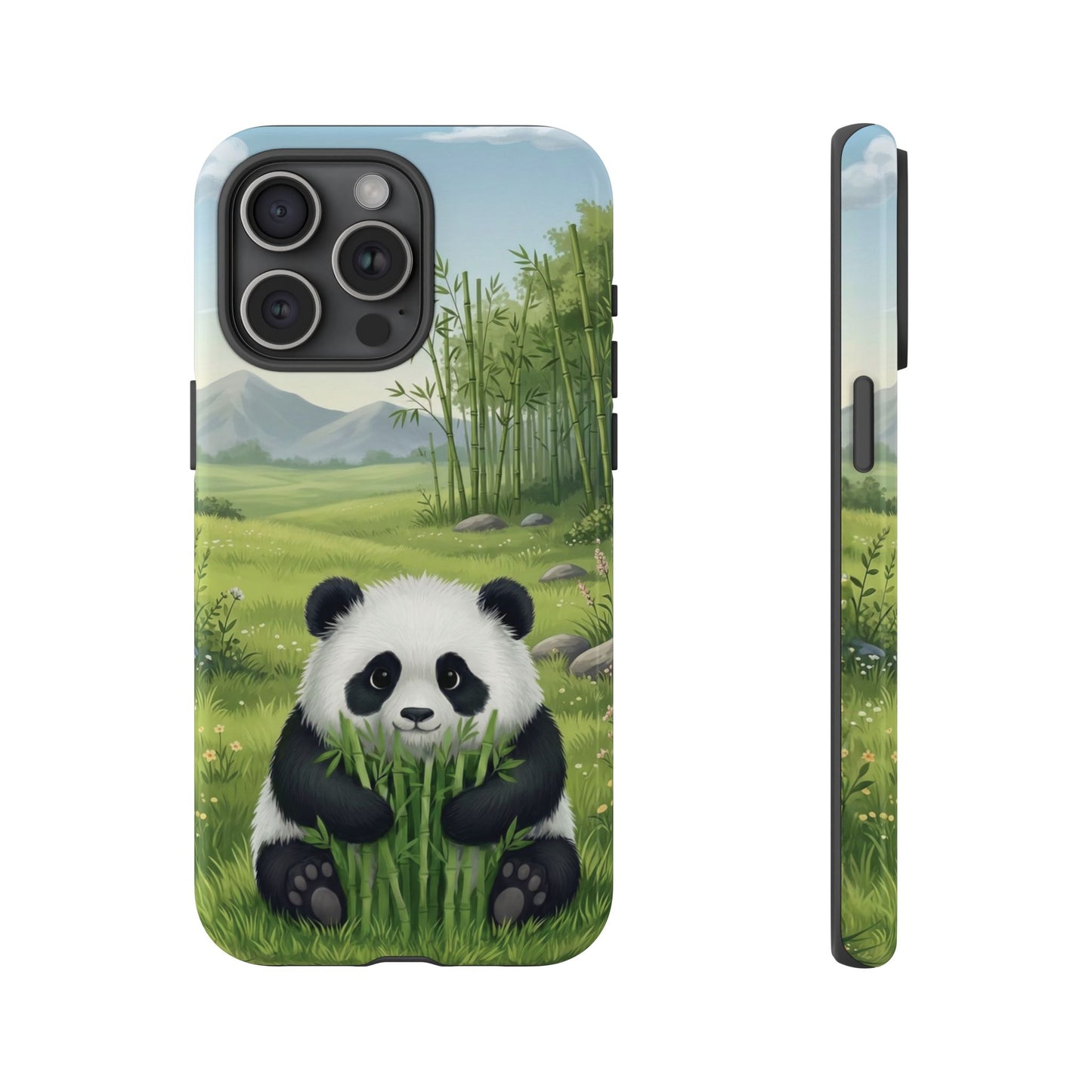 IPhone Phone Case — Cute Bamboo-Loving Panda Protective Cover