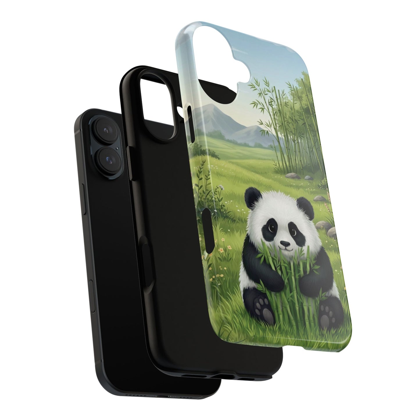 IPhone Phone Case — Cute Bamboo-Loving Panda Protective Cover